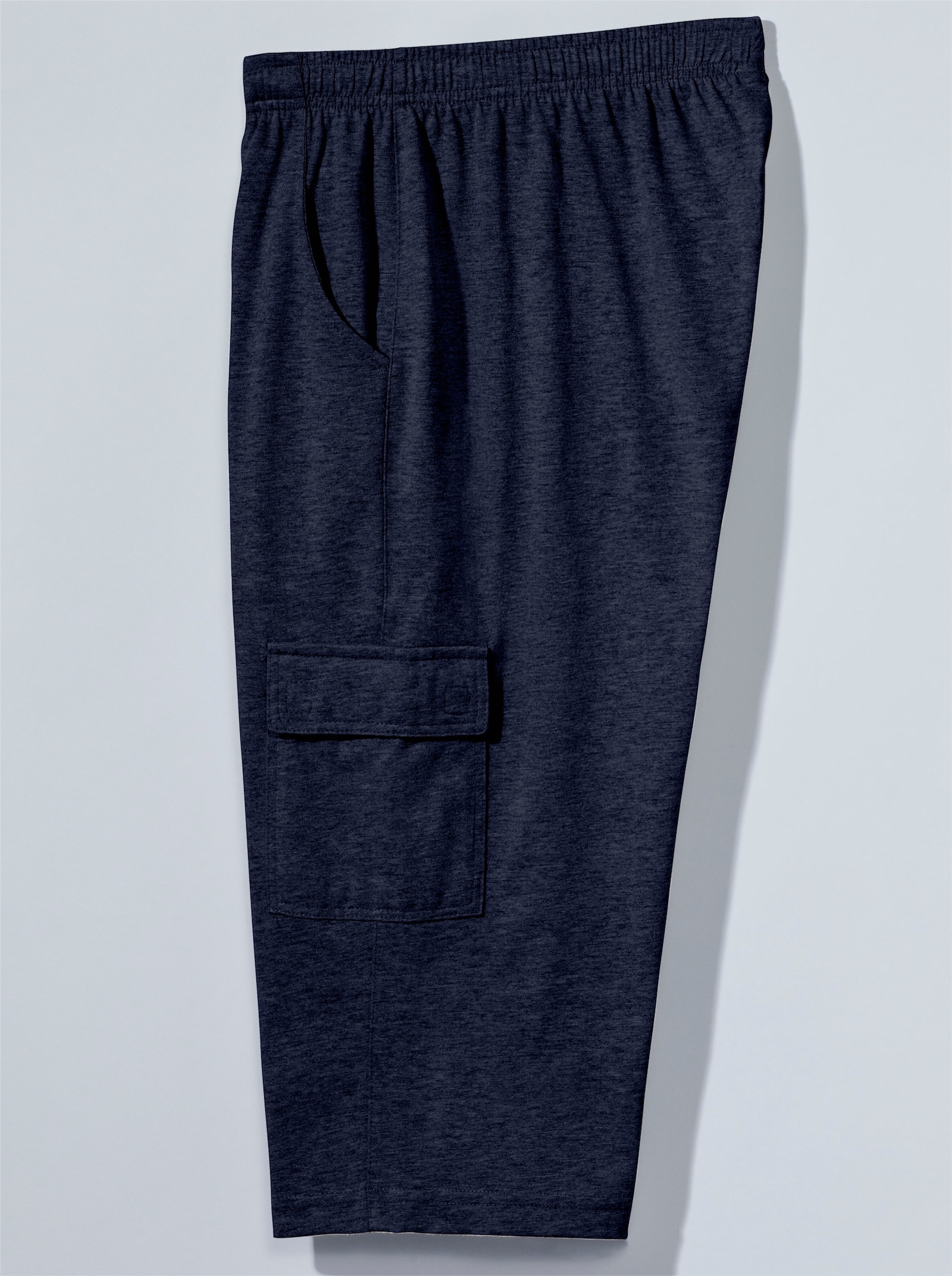 Športové nohavice, našité cargo vrecká - námornícka modrá