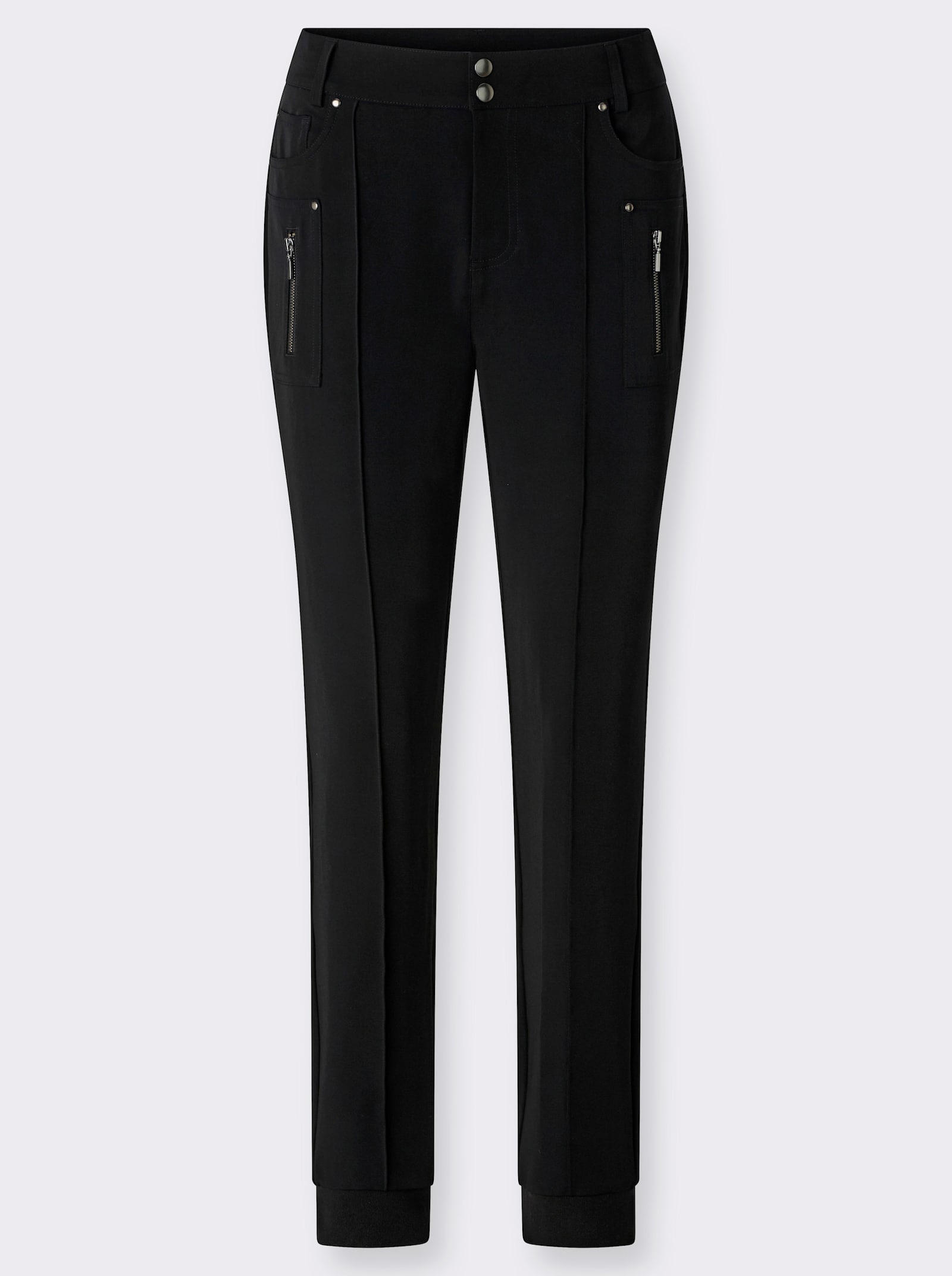 heine Hose mit Biesen - schwarz