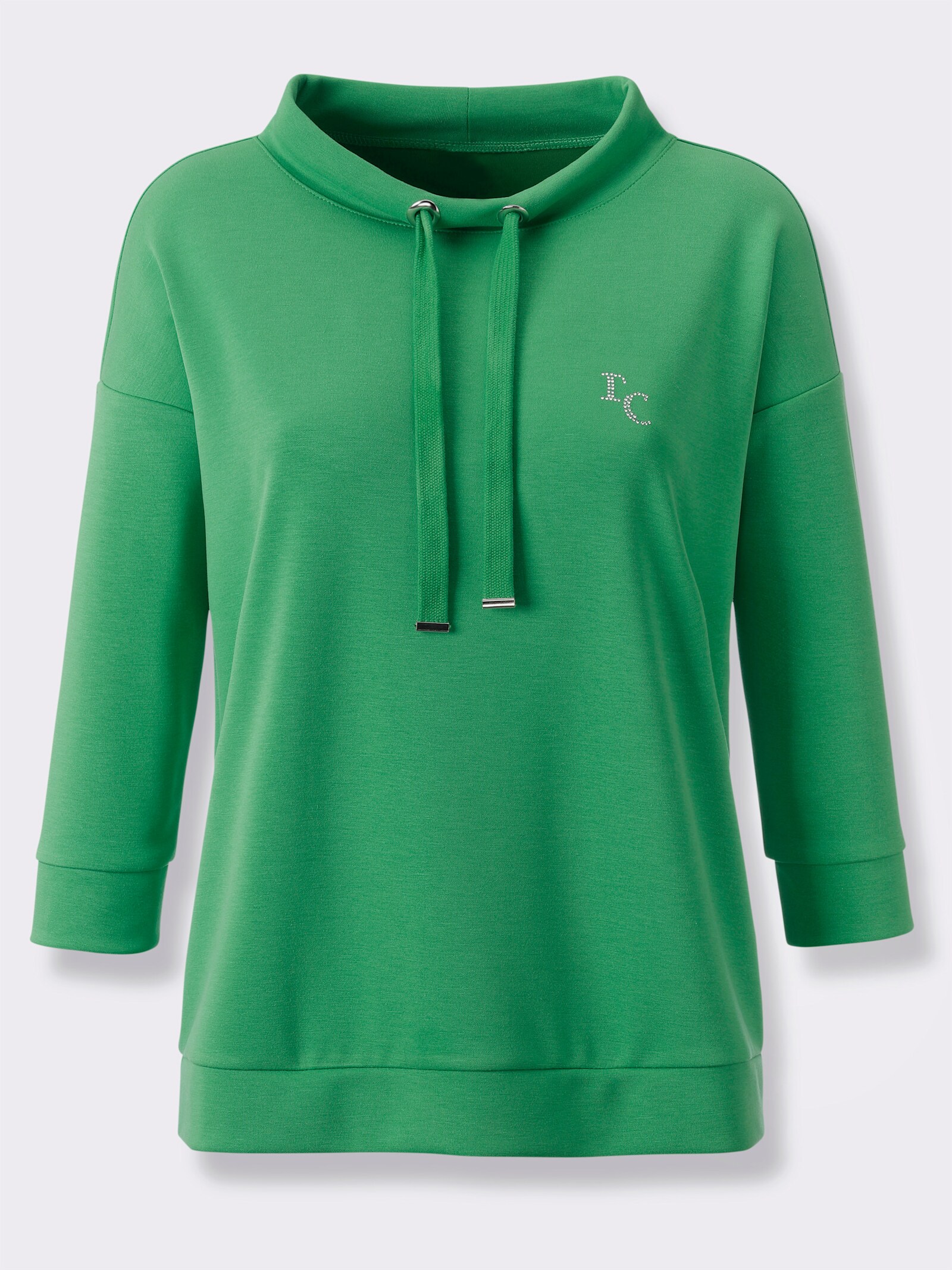 heine Sweatshirt mit Stehkragen - grasgrün