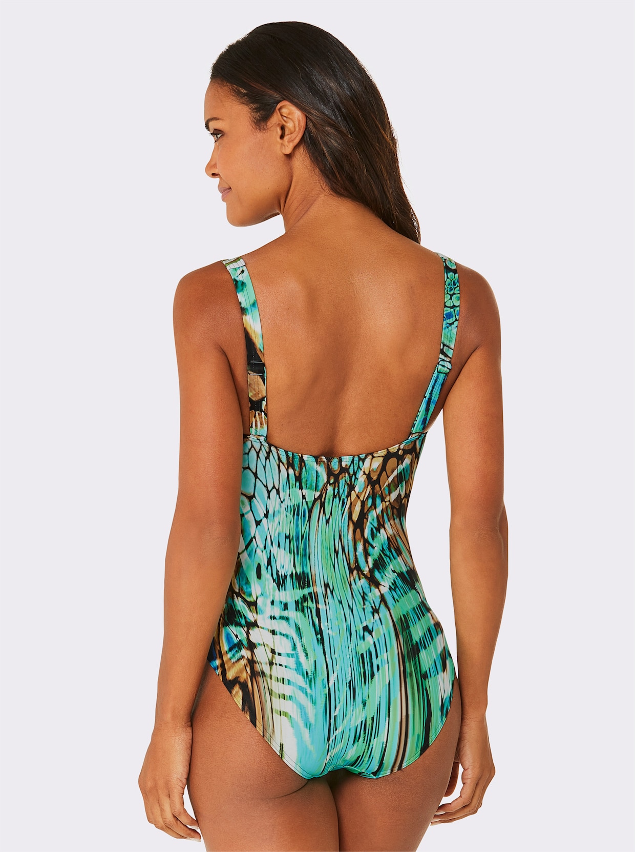 Sunflair Badpak - smaragdgroen/turquoise bedrukt