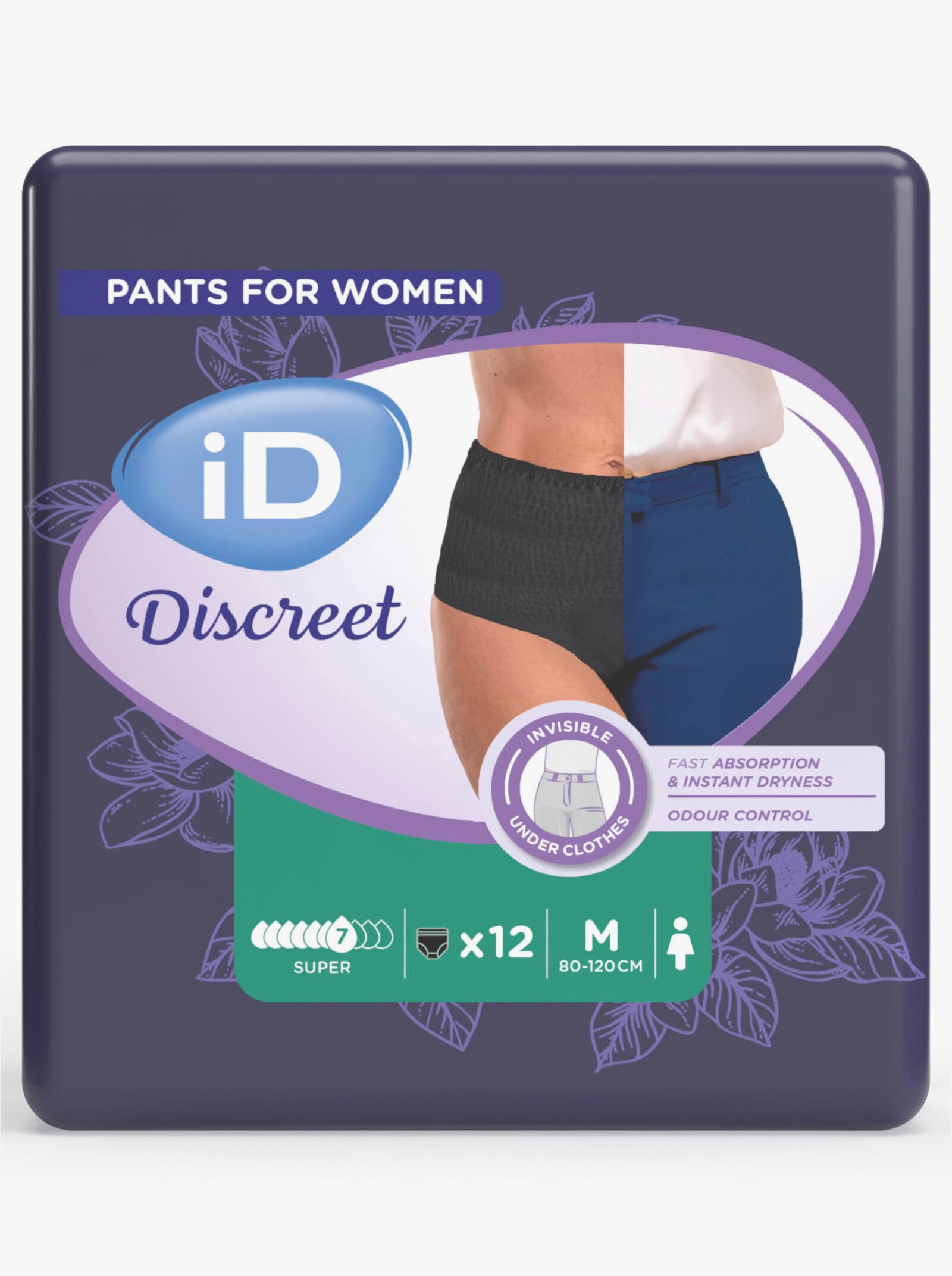 Inkontinenzslip als Einweg-Slip für Damen - schwarz