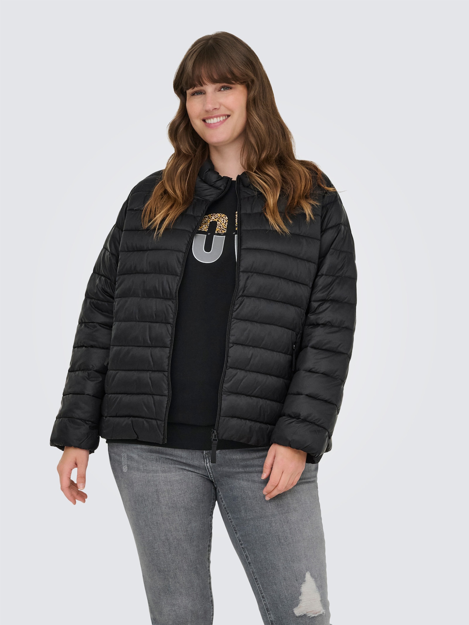 ONLY CARMAKOMA Steppjacke - black