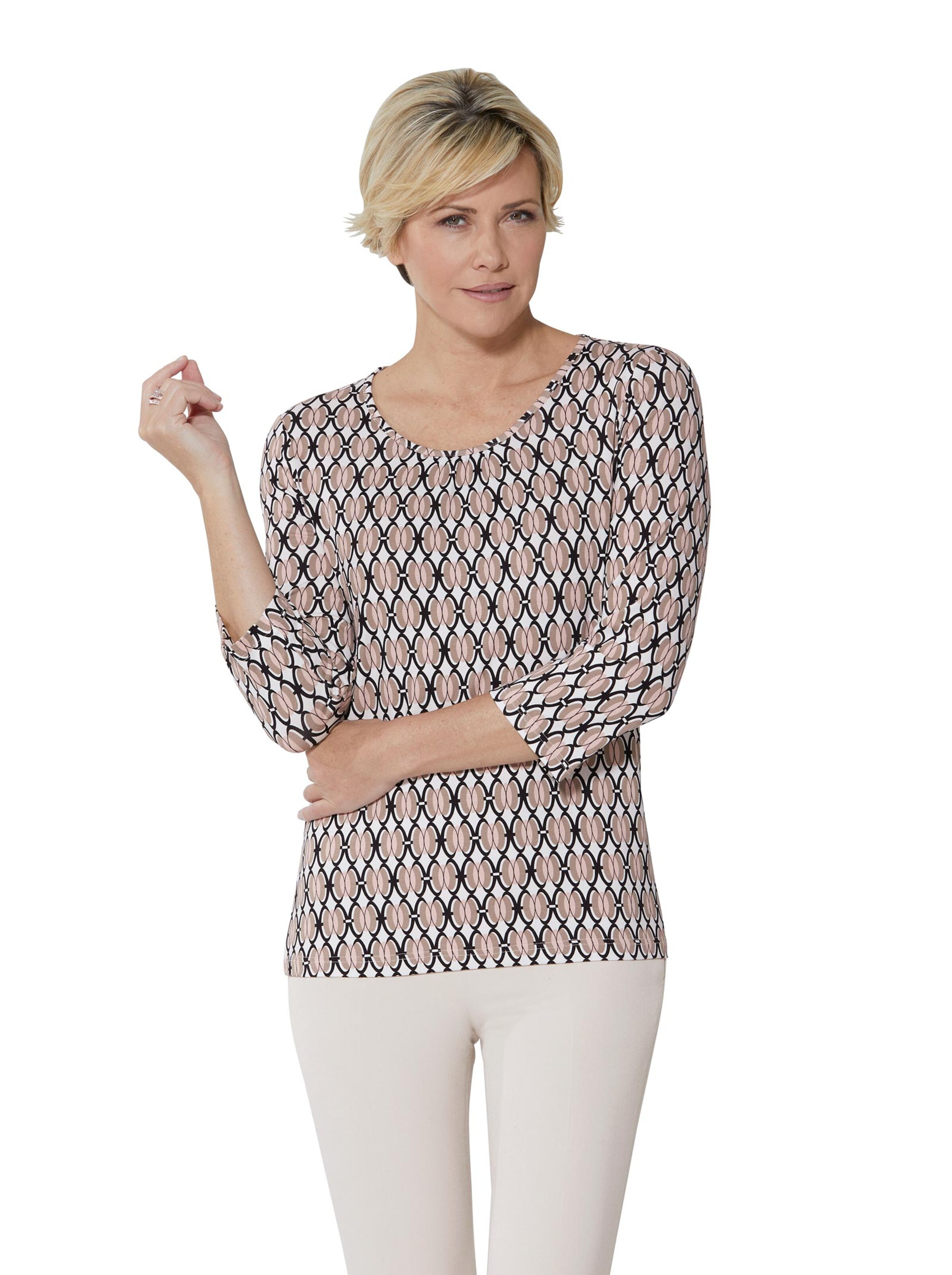 Shirt - ecru-sesam-bedruckt