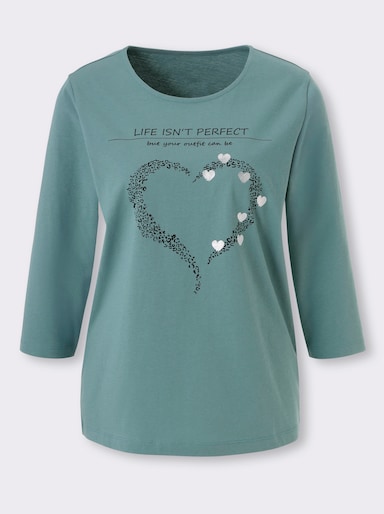 3/4-Arm-Shirt - jade-schwarz