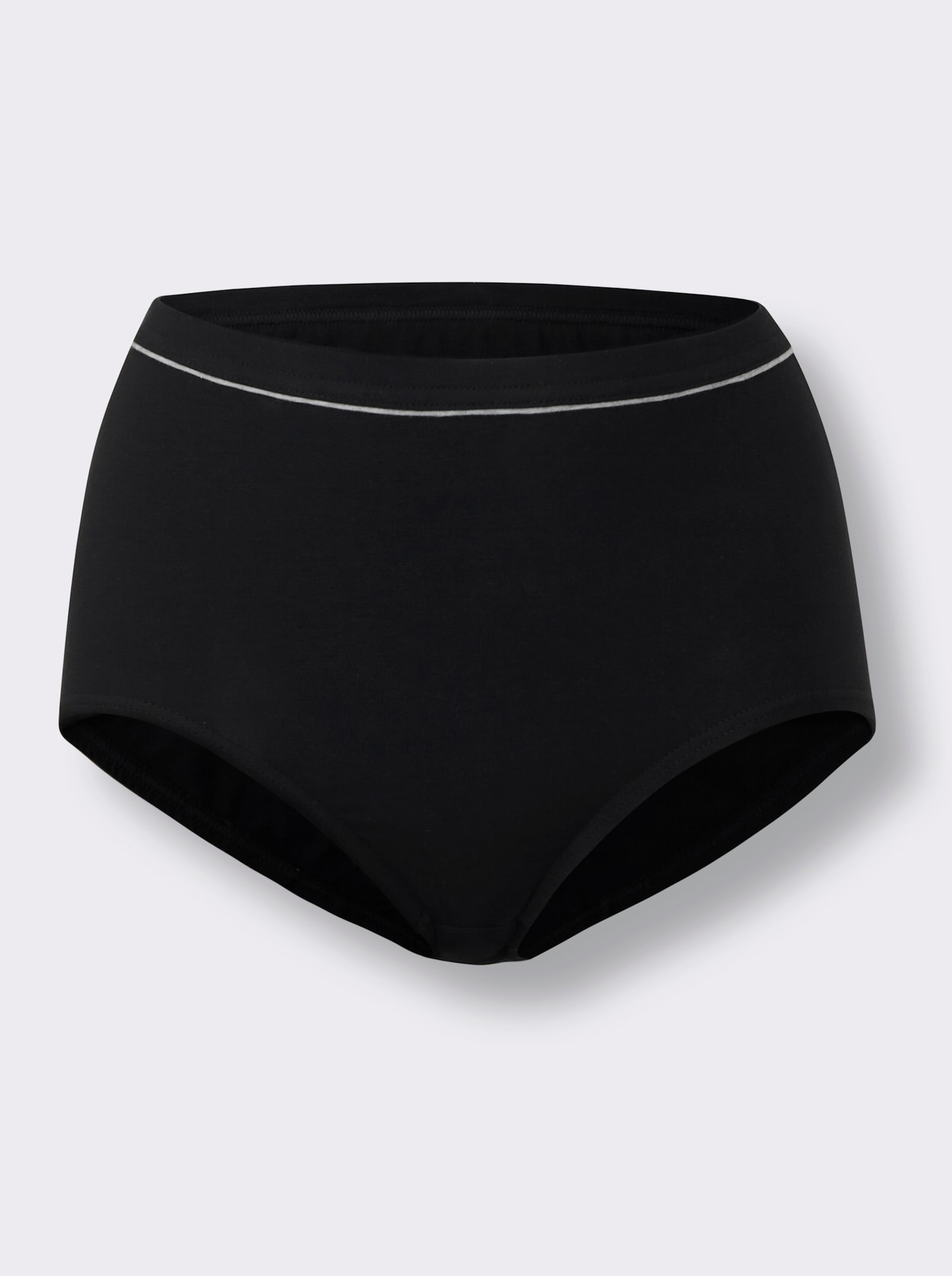 wäschepur Höga trosor med dubbel gren - 5x svart-grå-melerad + 5x grå-melerad-citron