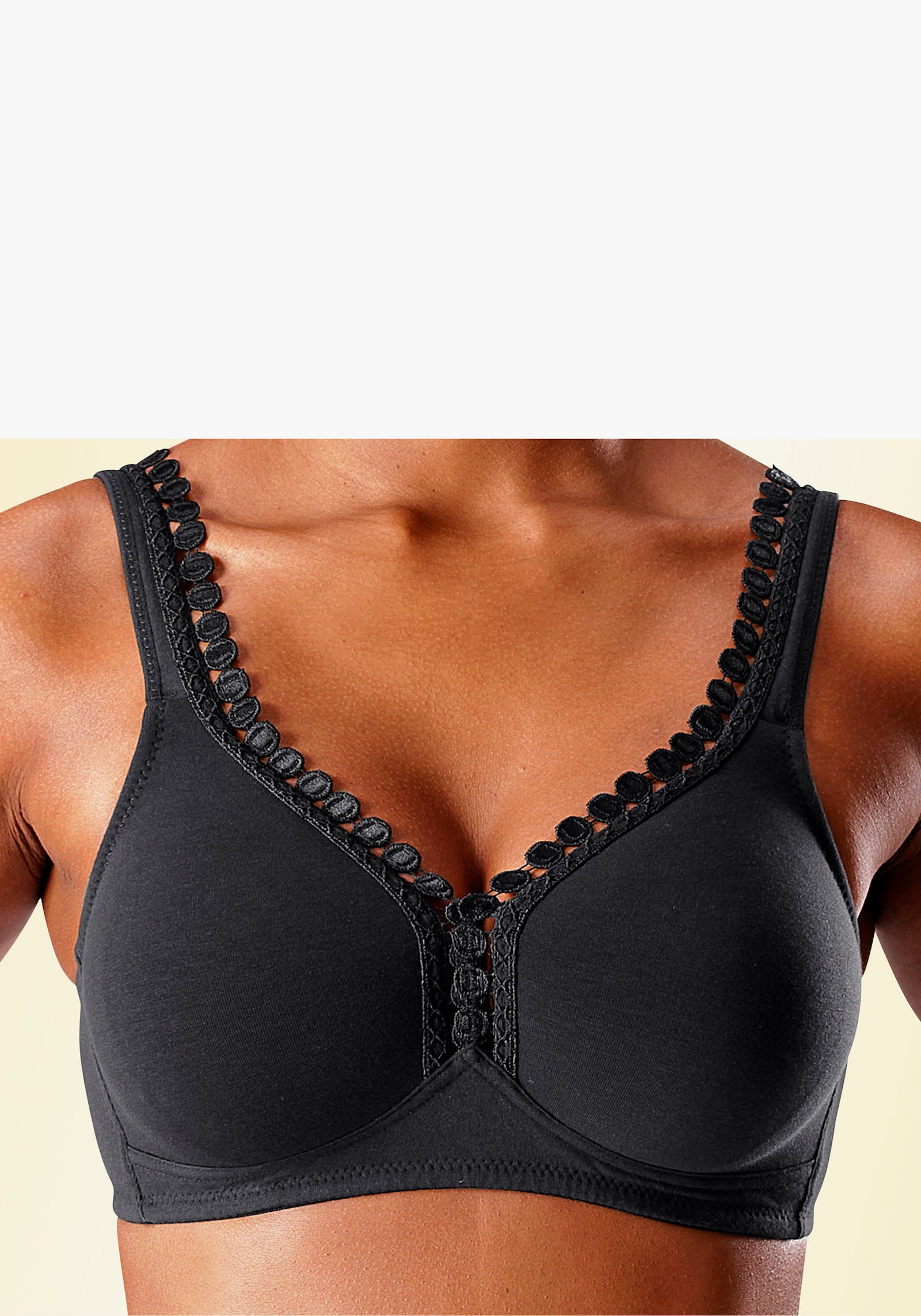 petite fleur Soft-BH - schwarz