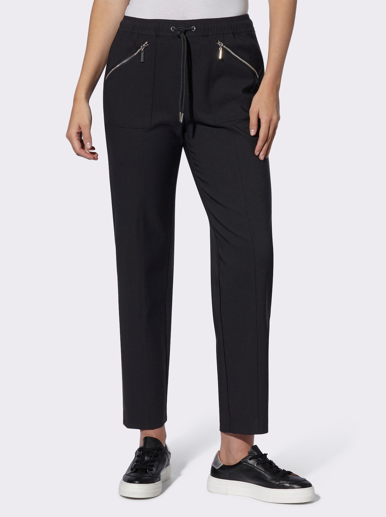 heine Comfortbroek - zwart