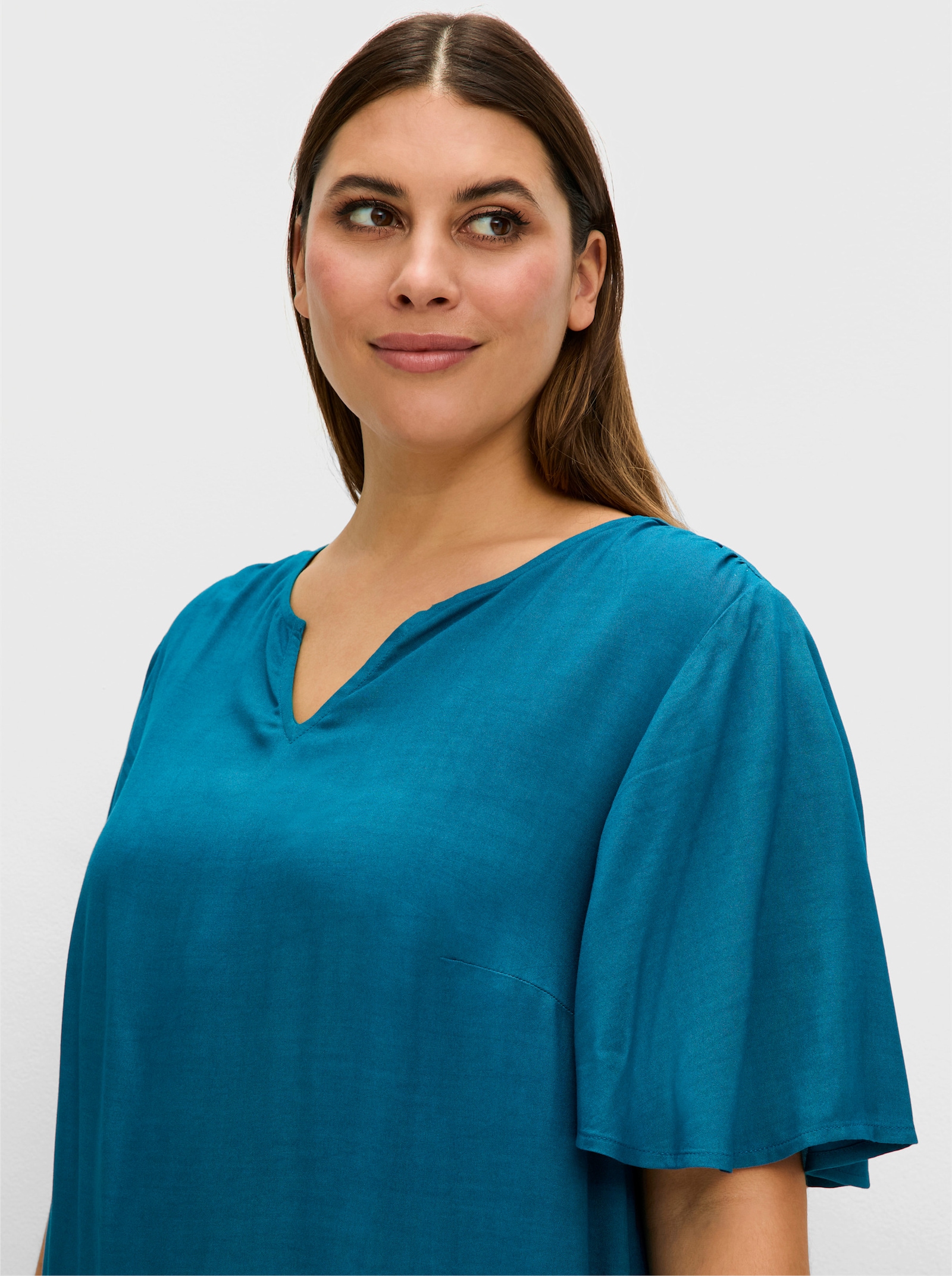 sheego Tunika in leichter A-Linie - dunkelpetrol