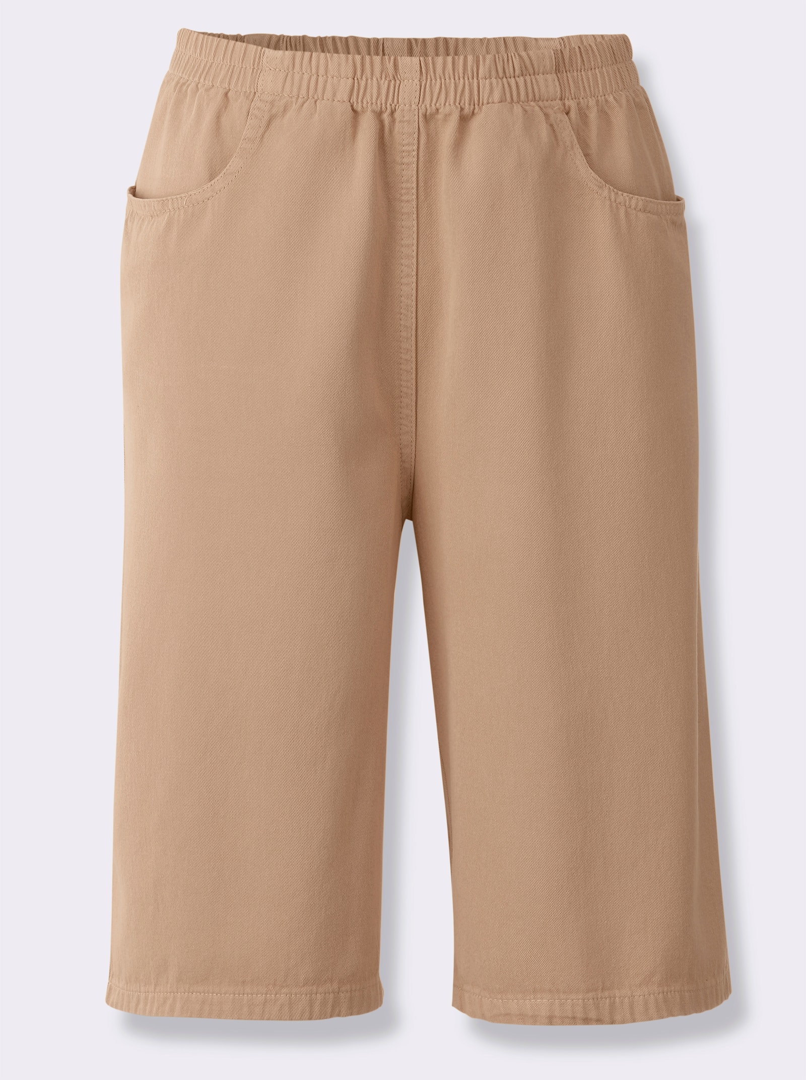 Bermudas mit Rundum-Dehnbund - beige