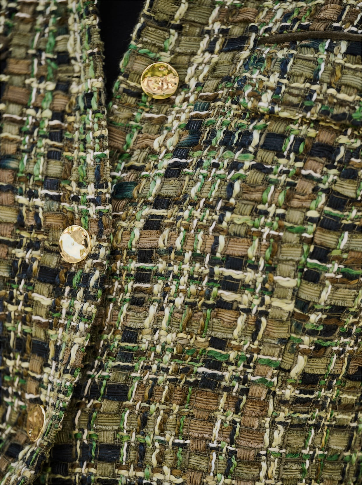 heine Blazer - zwart/olijf gedessineerd
