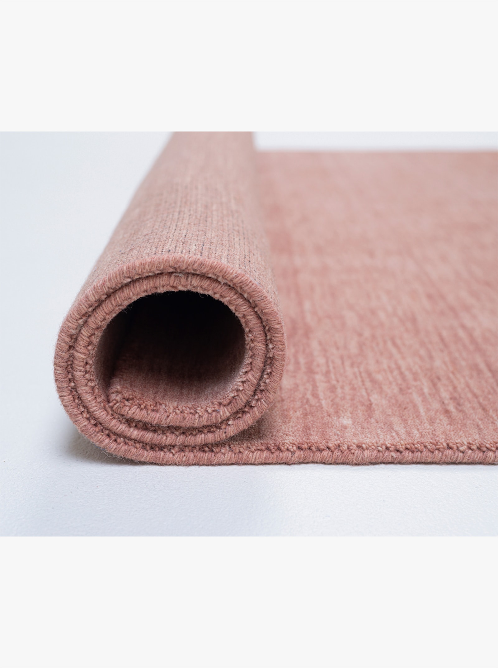 Theko Handwebteppich - rosa