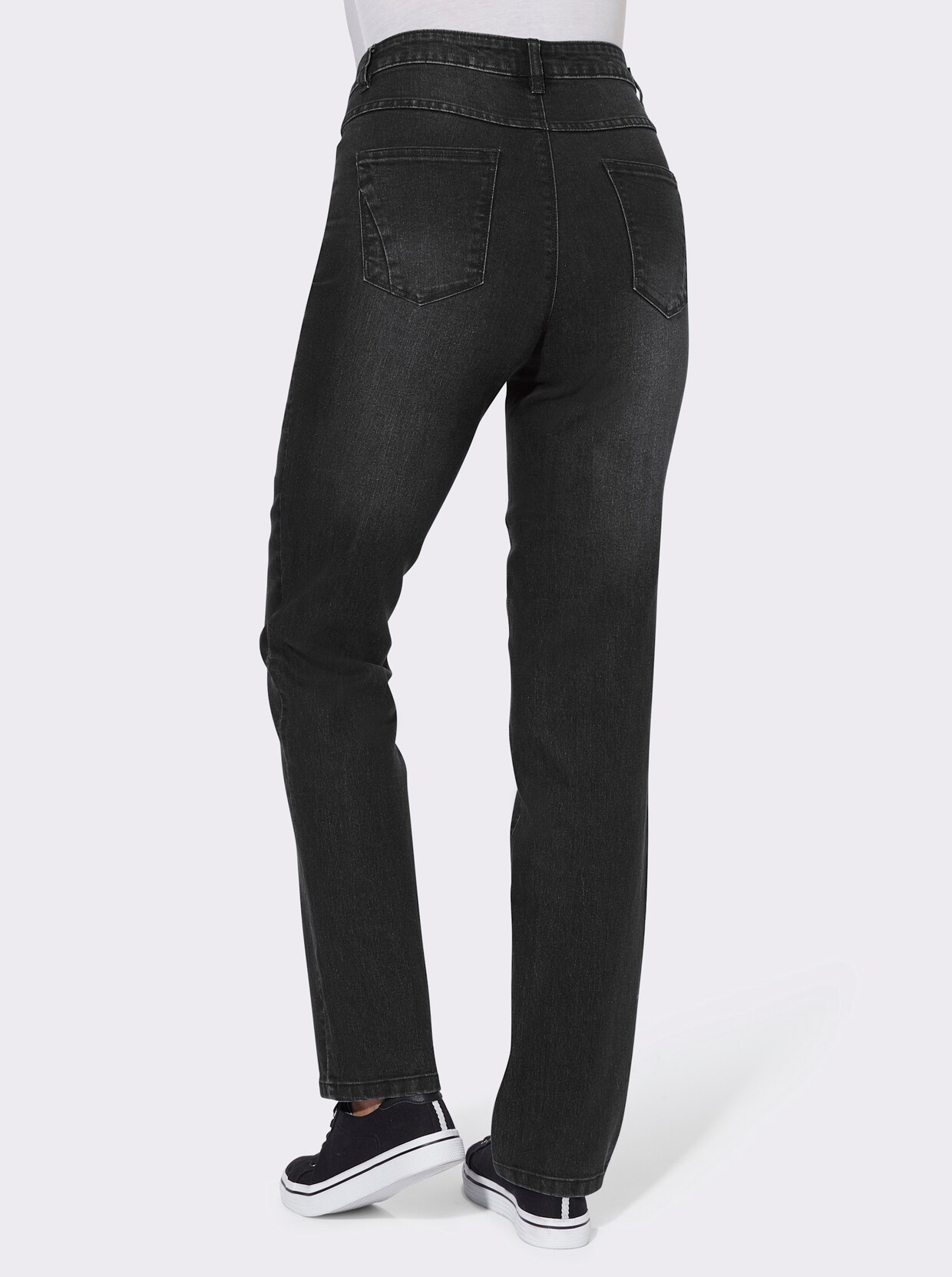 Jeans - black-denim