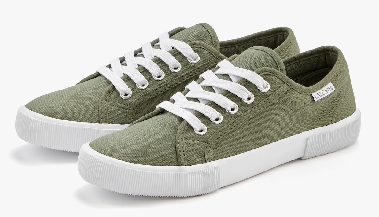 LASCANA Sneaker - olijfkleurig