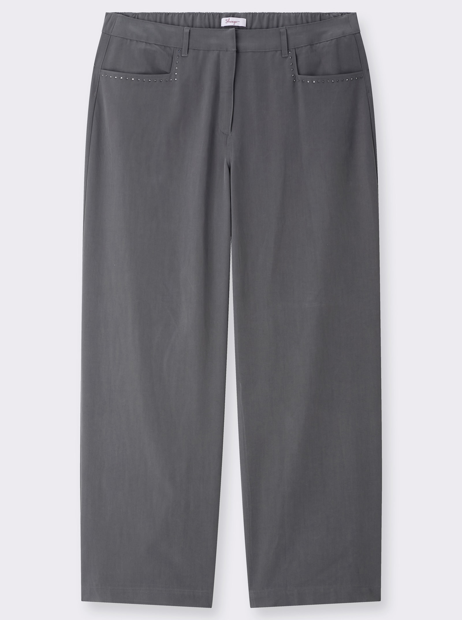 sheego Hose in weiter Form - anthrazit