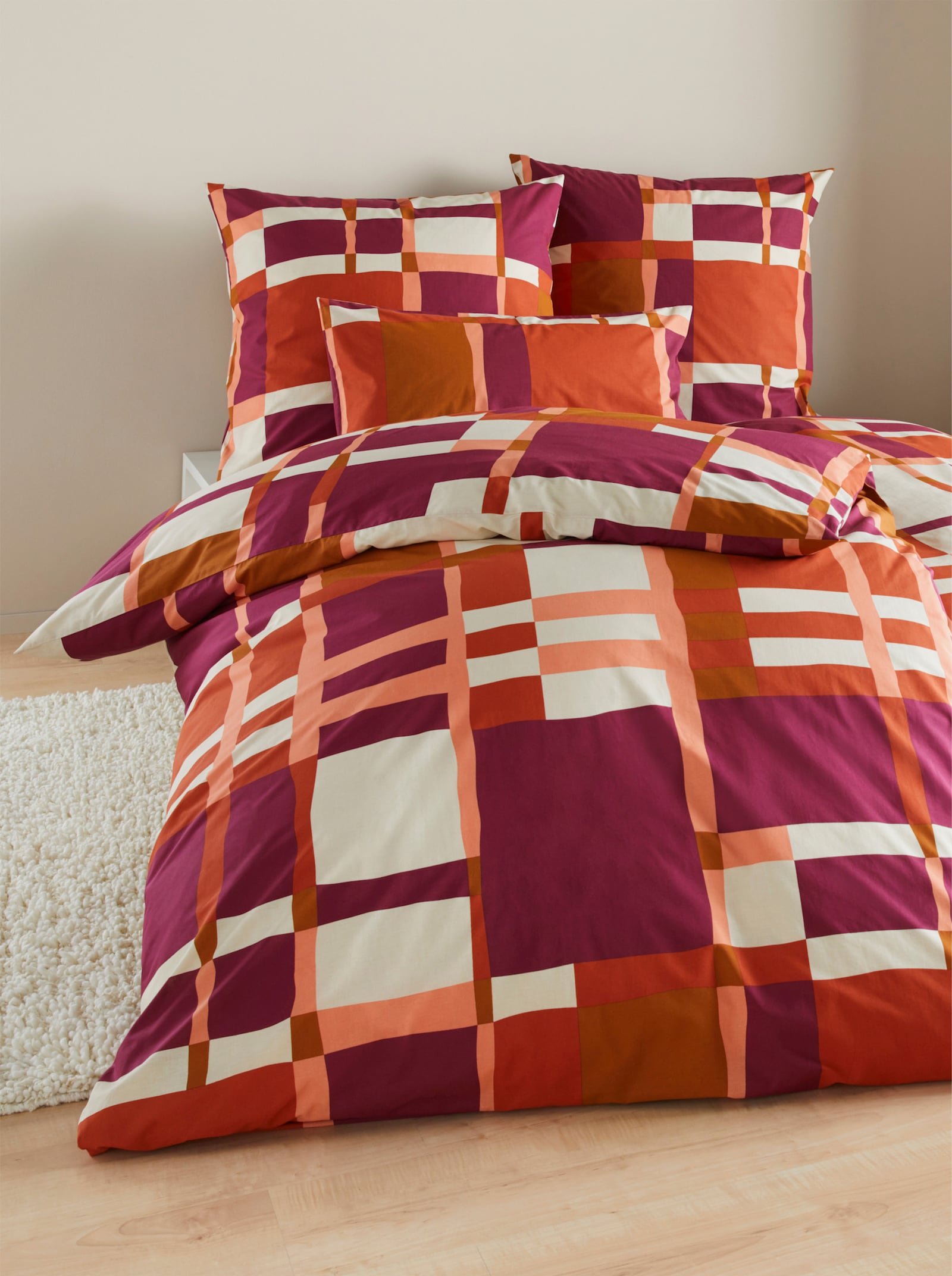 heine home Bettwäsche - cognac-sand-bedruckt