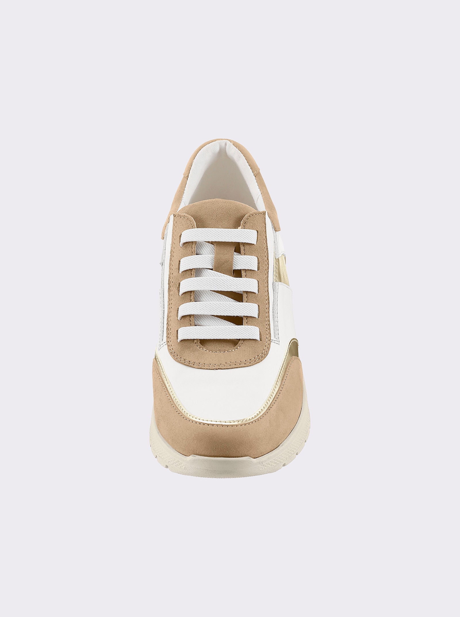 airsoft modern+ Sneaker mit Elastik-Details - beige