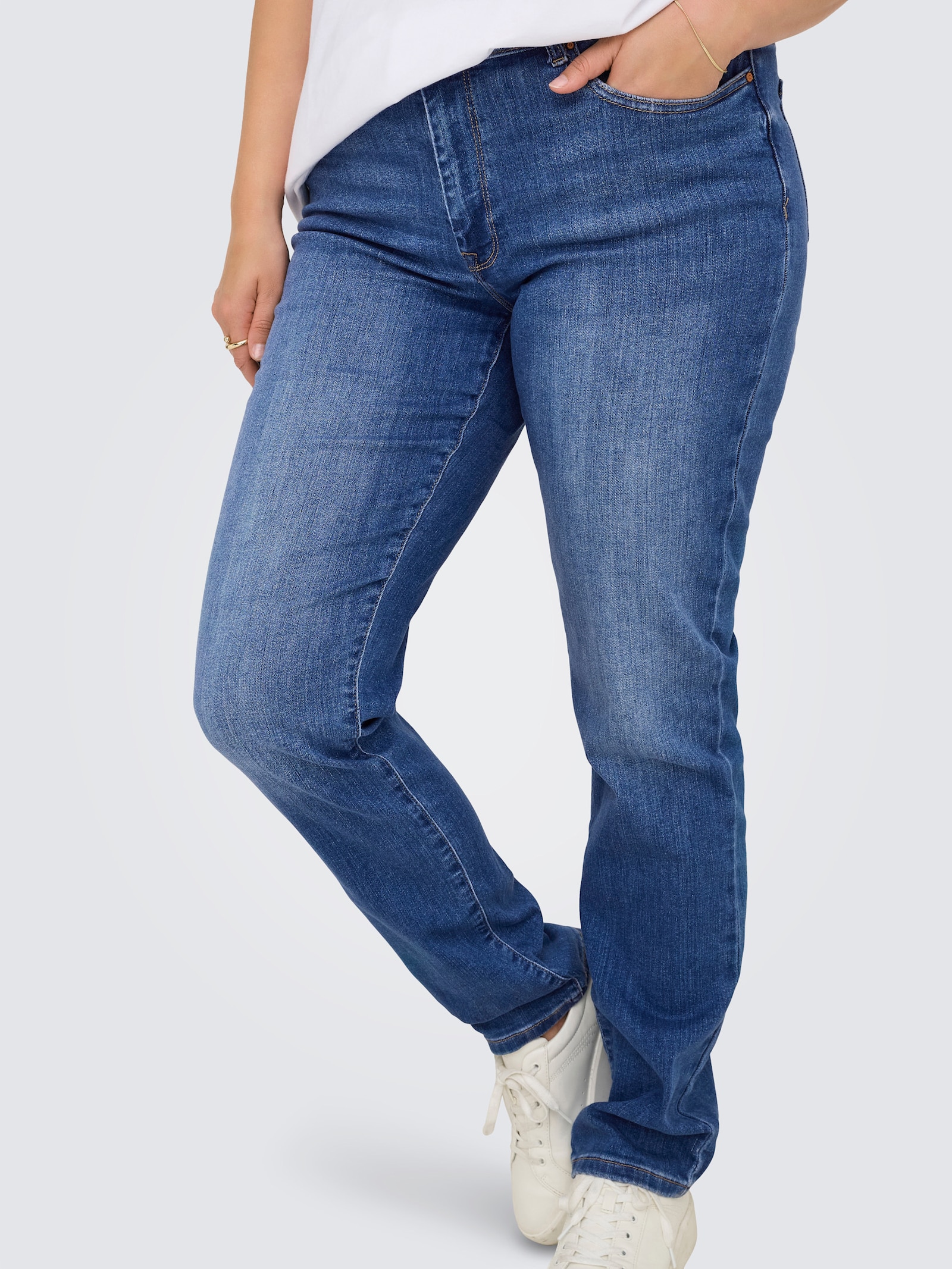ONLY CARMAKOMA Slim-fit-Jeans - medium blue denim