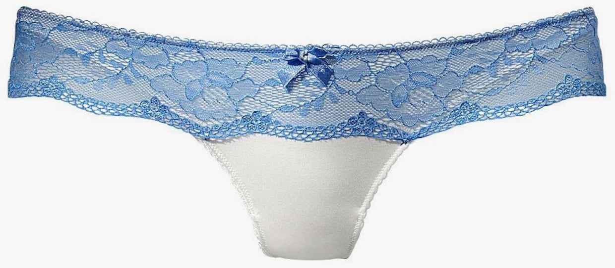 LASCANA String - creme-blau