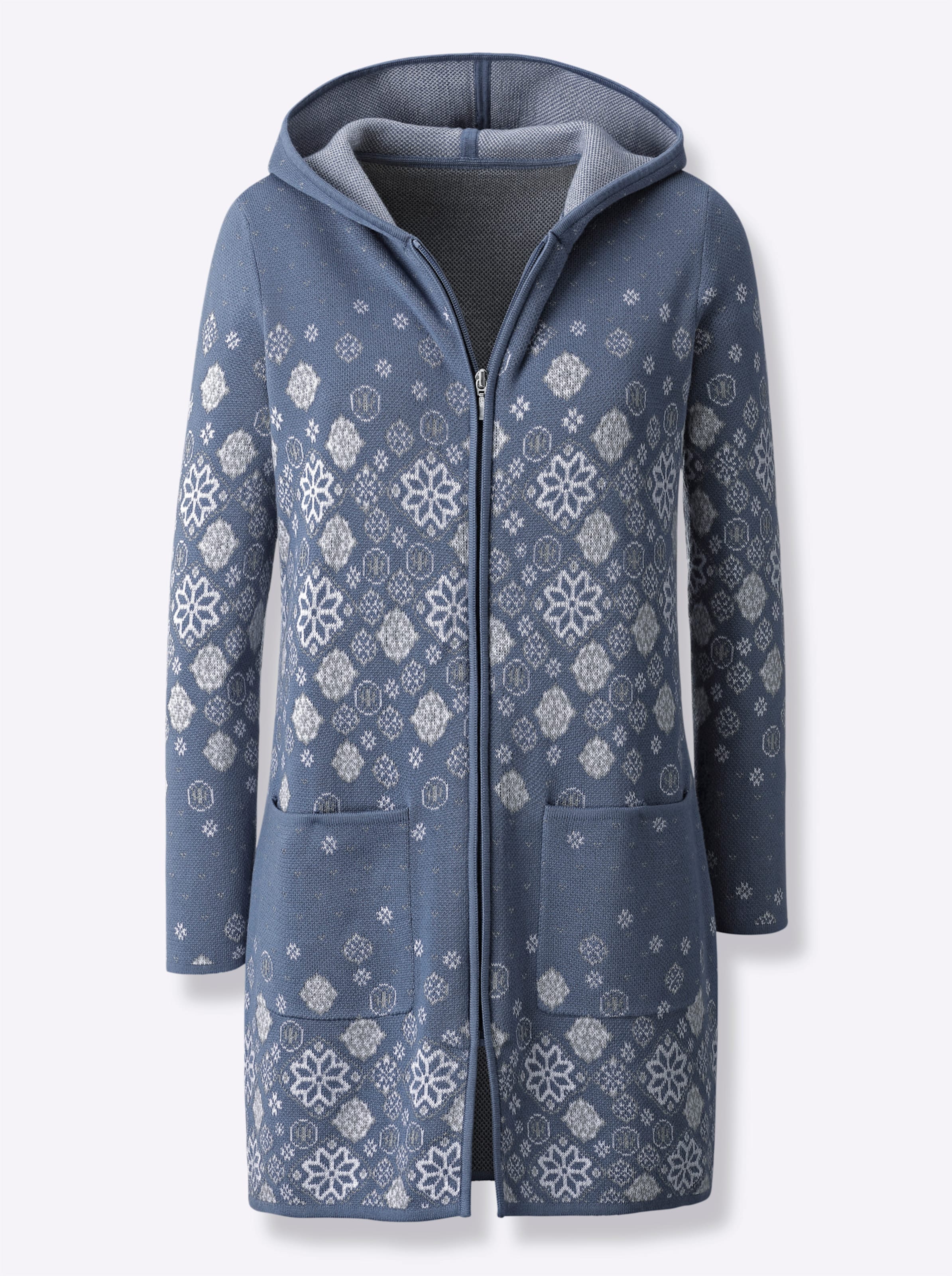 Longstrickjacke