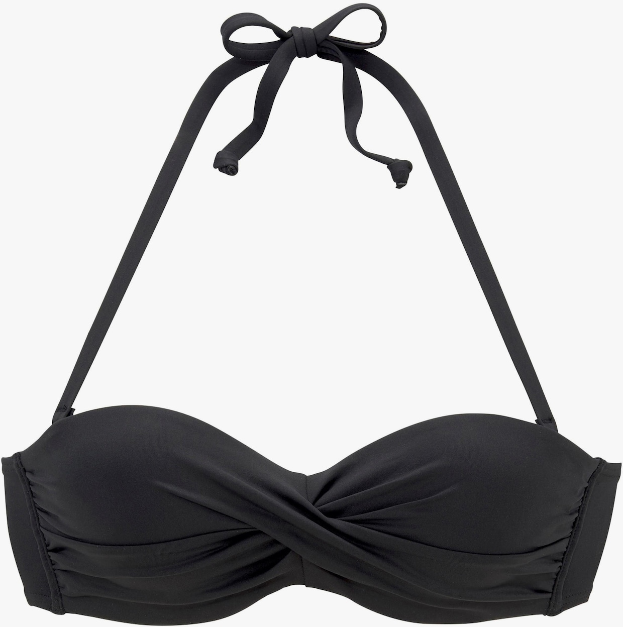 s.Oliver Bügel-Bandeau-Bikini-Top - schwarz