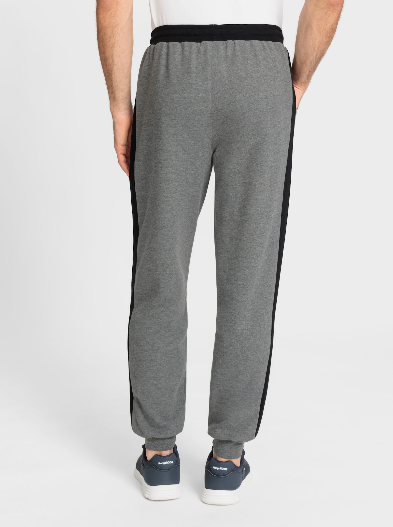 Catamaran Sports Freizeithose mit Bündchen am Saum - grau-meliert