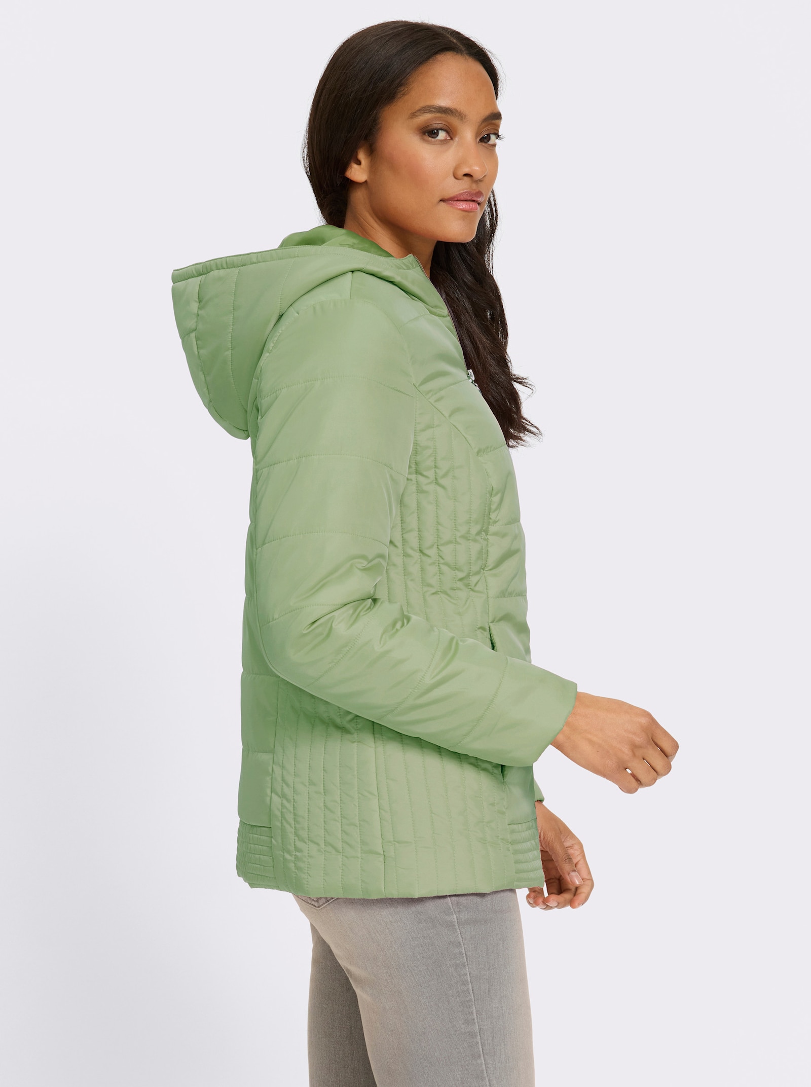 heine Steppjacke mit Kapuze - eucalyptus