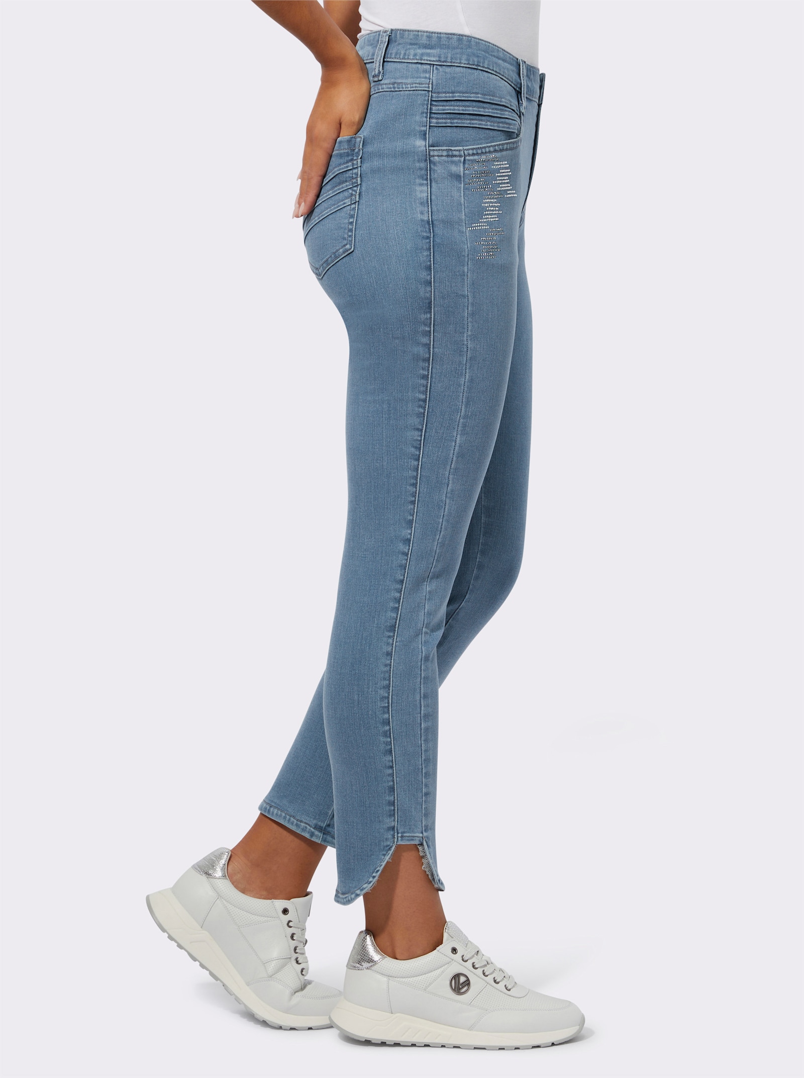 Jeans im hochwertigen Material-Mix - blue-bleached