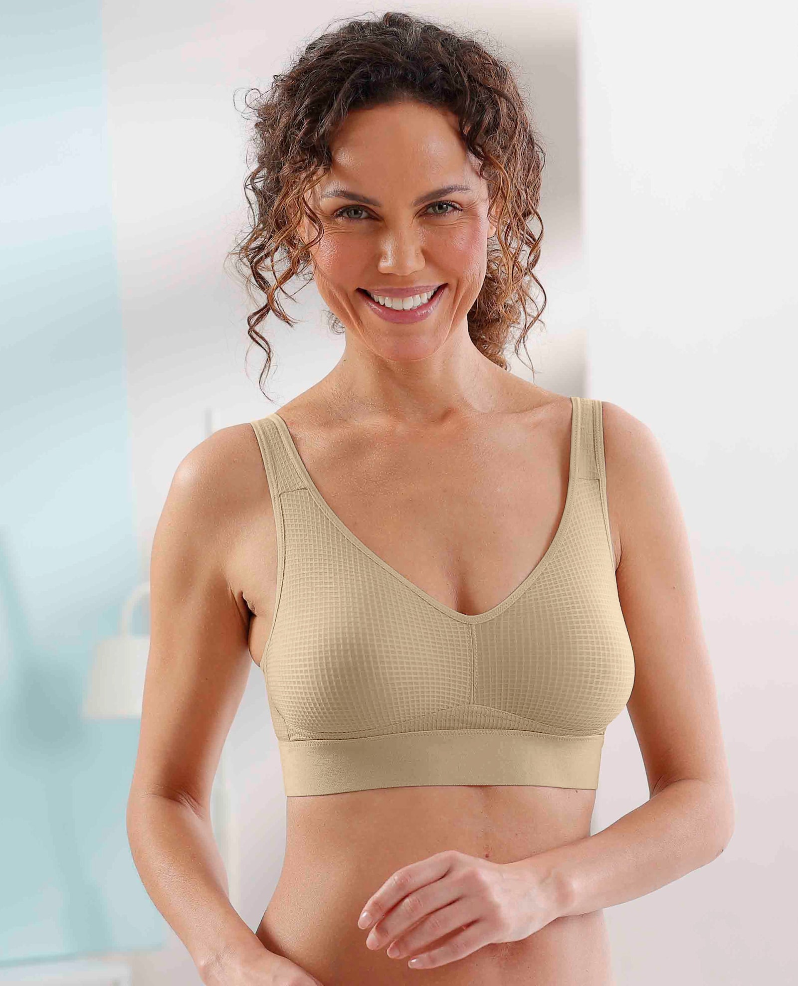 wäschepur Comfortbeha zonder beugel - camel