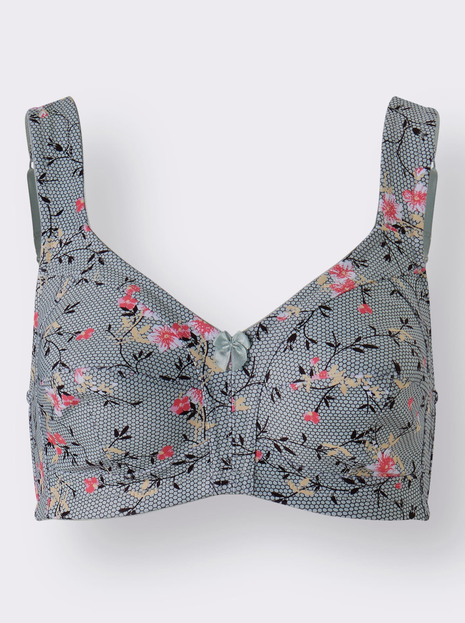 Susa Podprsenka b.kostíc, výstuž - Lipovo zelená potlač