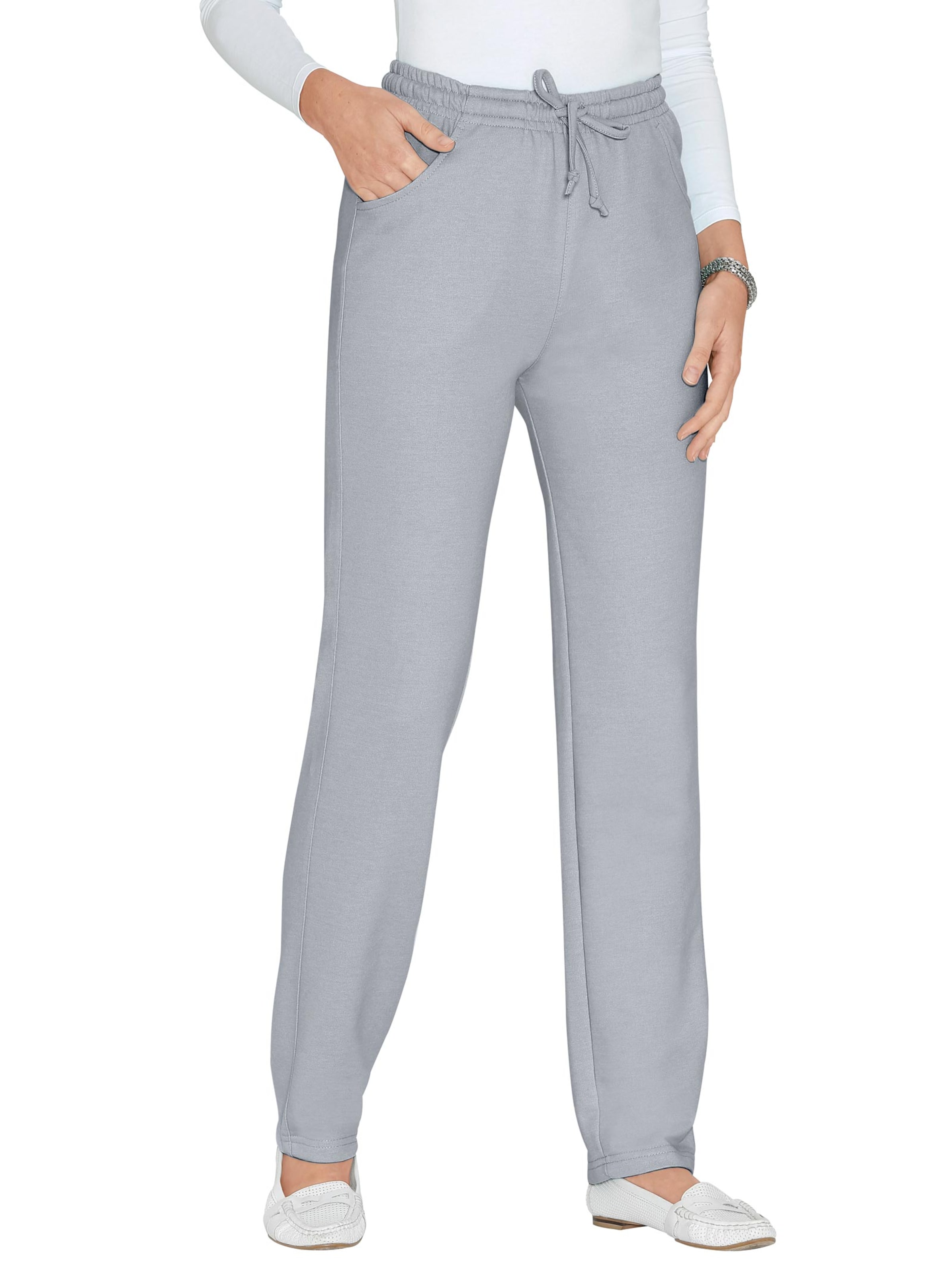 Jersey-Hose - grau-meliert