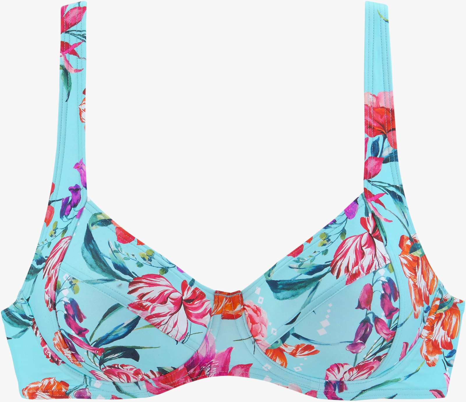 Sunseeker Bügel-Bikini-Top - hellblau-bedruckt