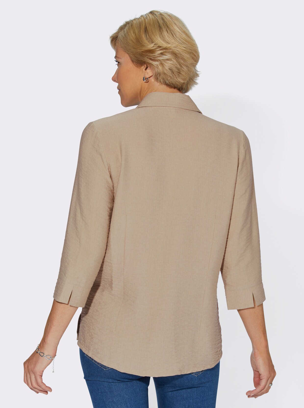 Hemdbluse - beige