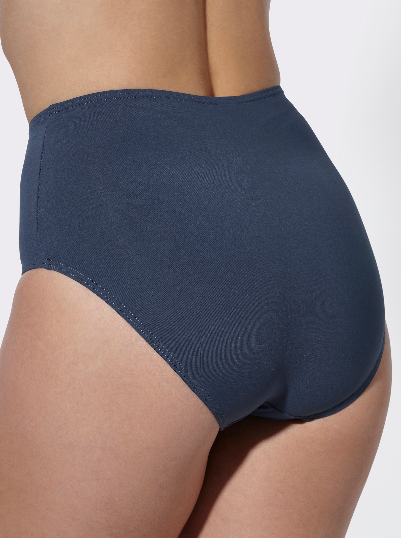 Bikini-Hose mit Dehnbund, figurformend - dunkelblau