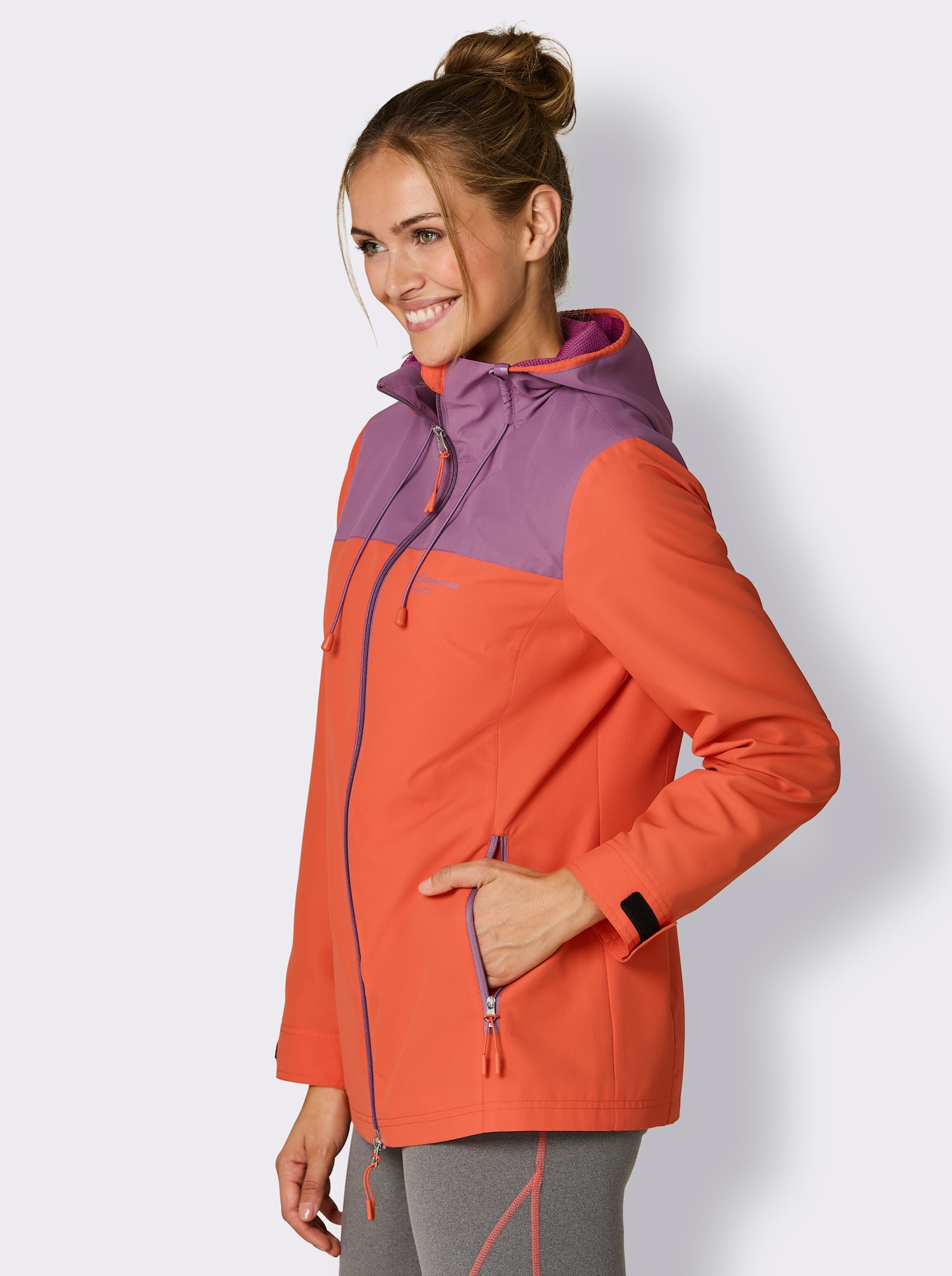 Catamaran Sports Funktionsjacke , wind- und wasserabweisend - orange-violett