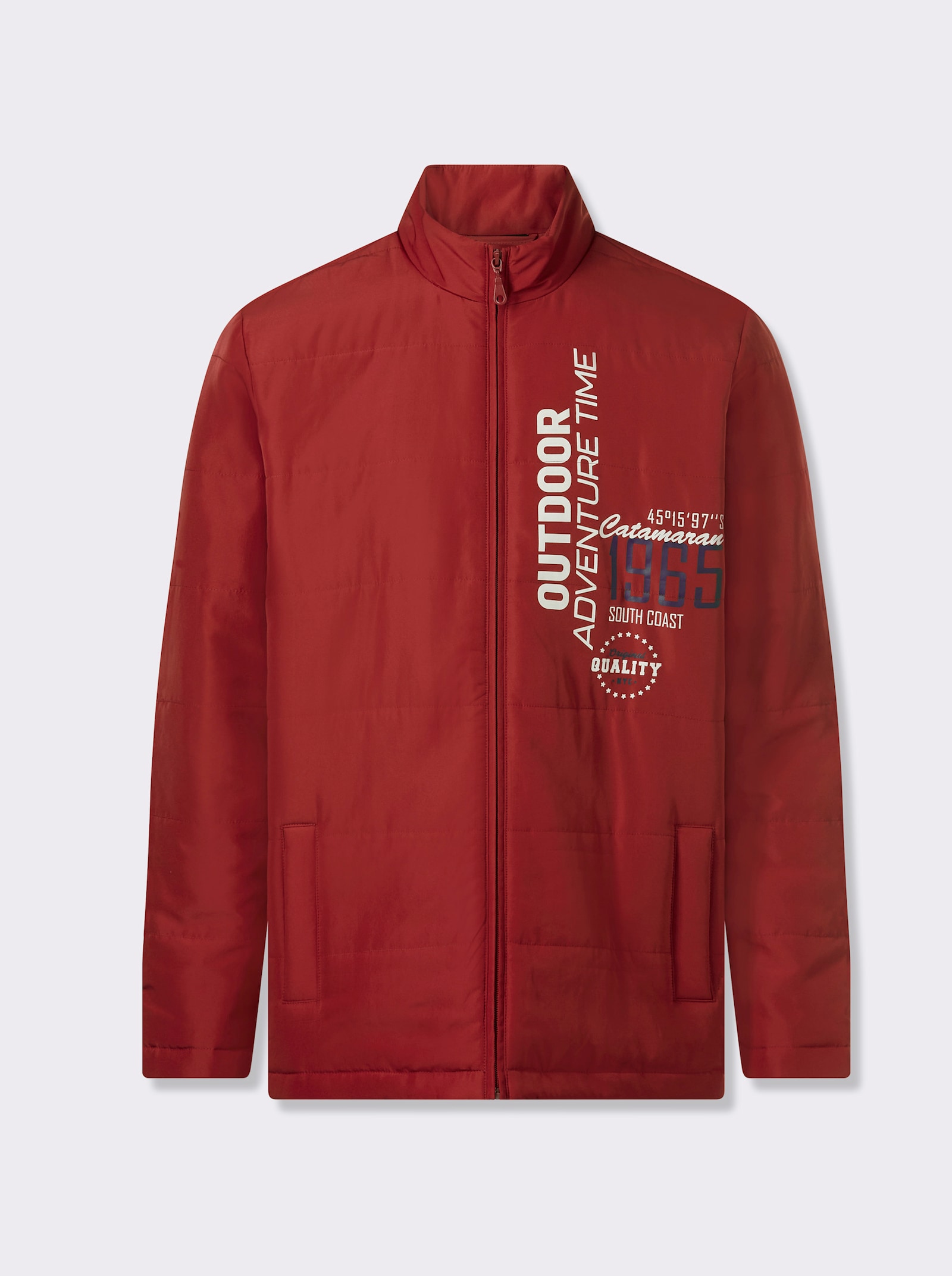 Catamaran Steppjacke für normale Wintertemperaturen - kirsche-bedruckt