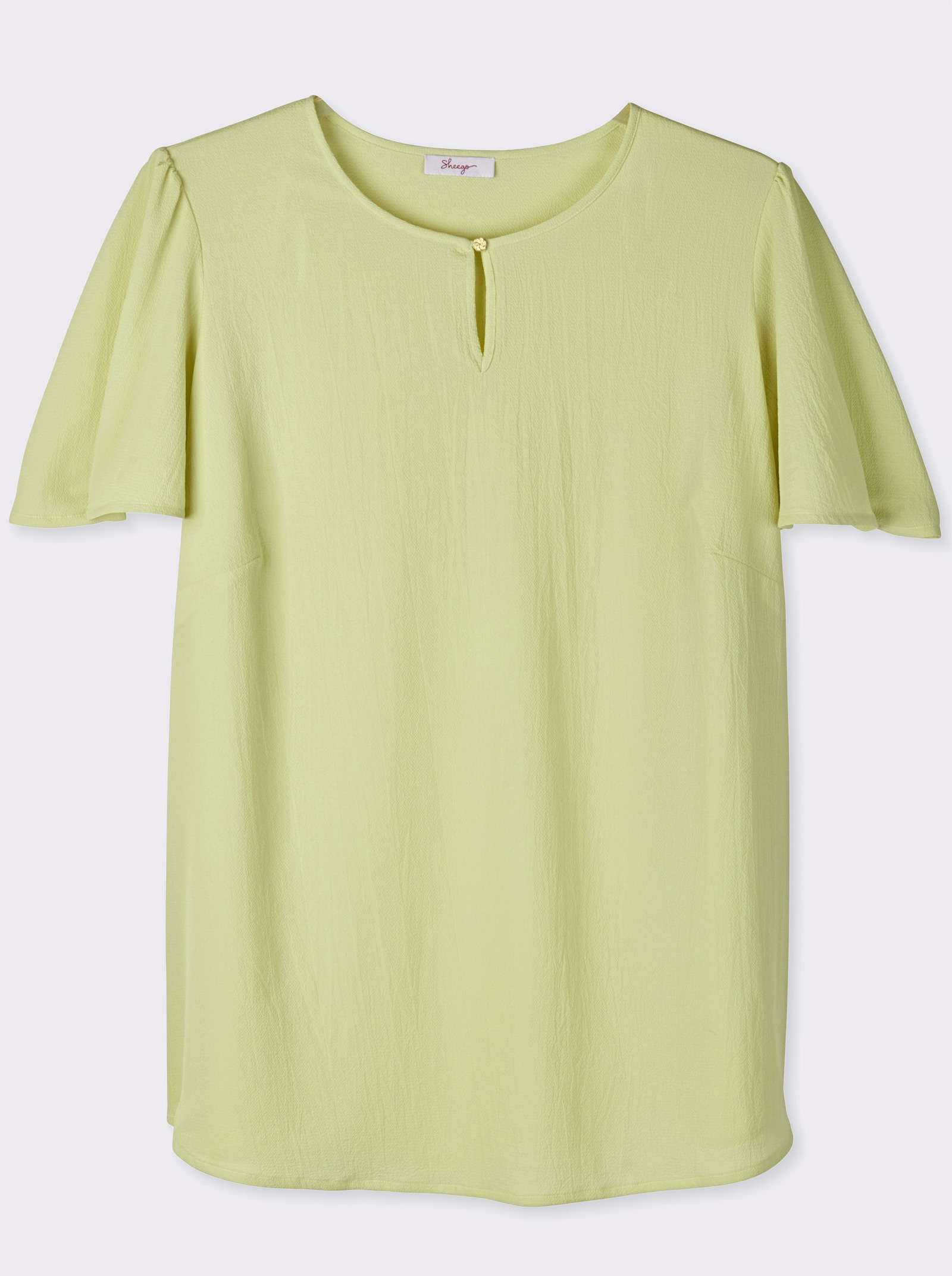 sheego Tunika mit Knopfverschluss - pistazie