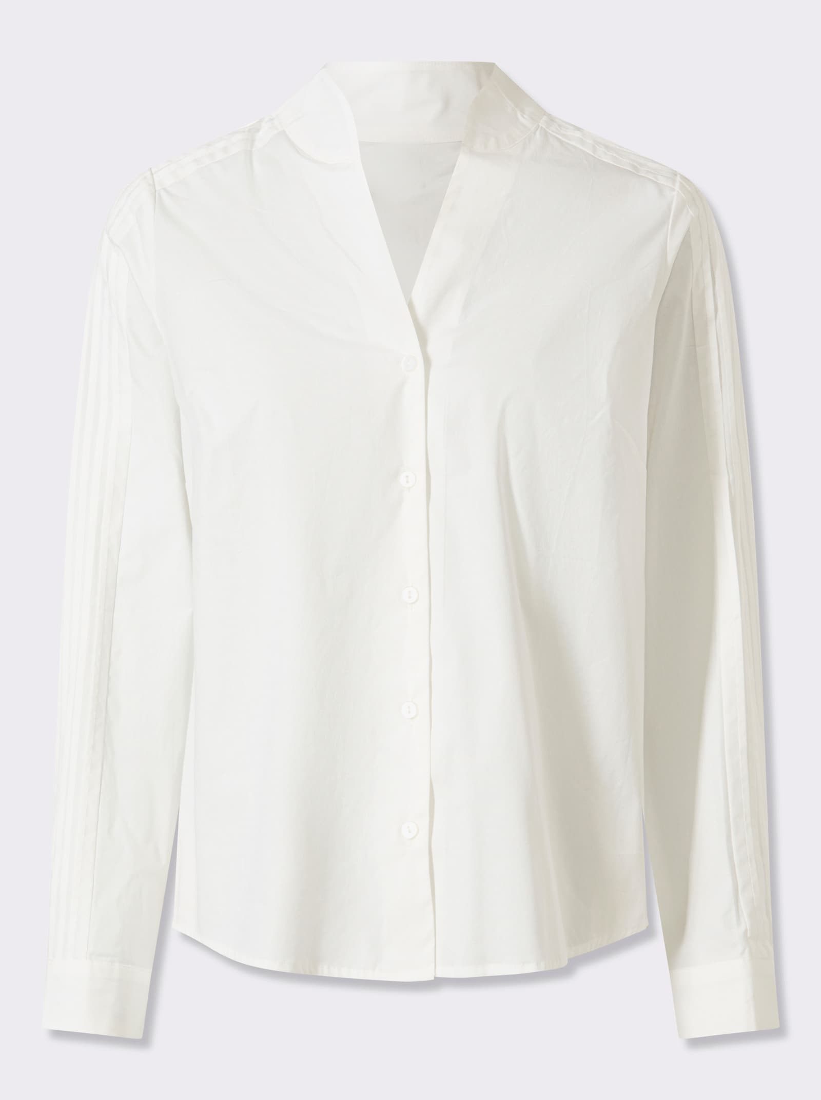 heine Chemisier à manches longues avec nervures décoratives - écru