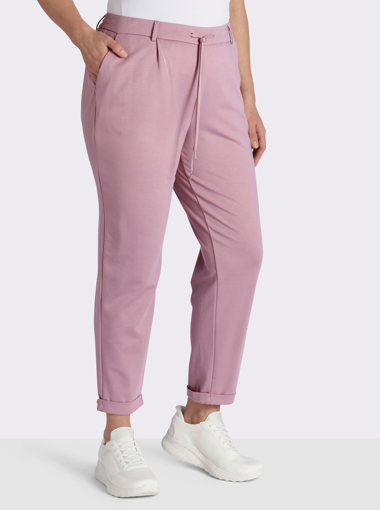 Jogg Pants in Interlock-Qualität - mauve