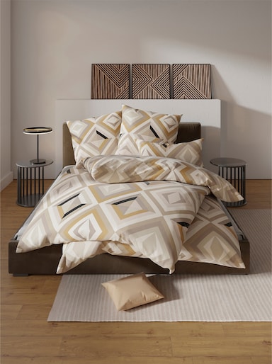 wäschepur Bettwäsche - sesam-champagner-bedruckt