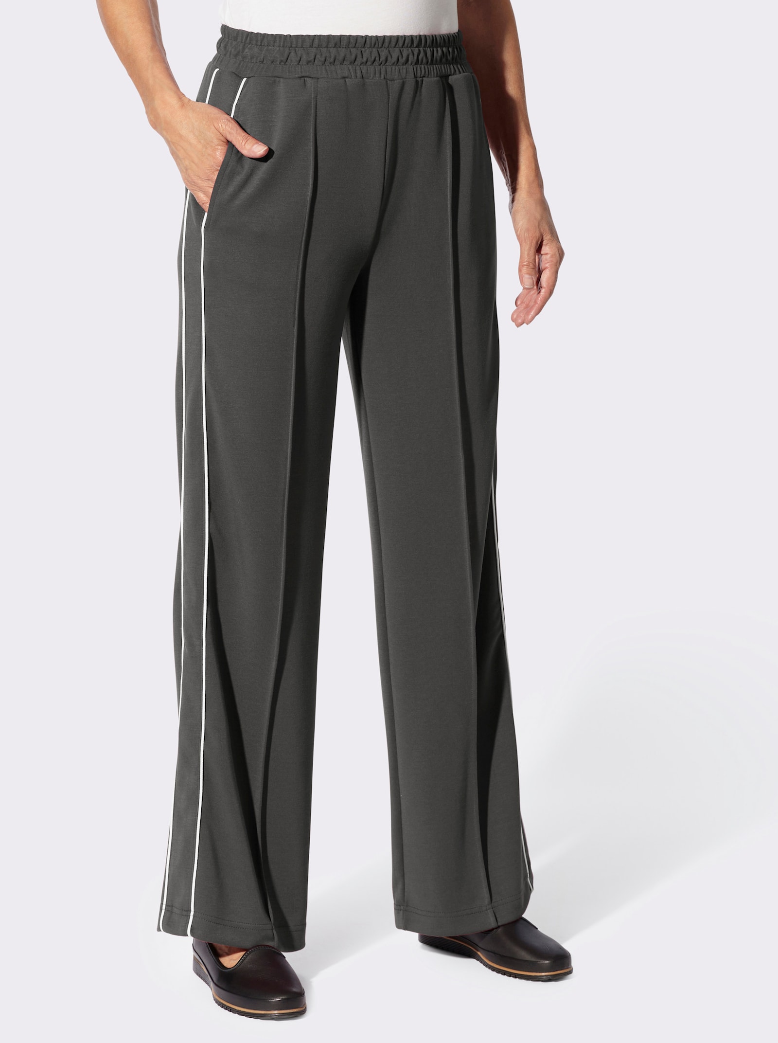 Sweathose in weiter Form - graphit