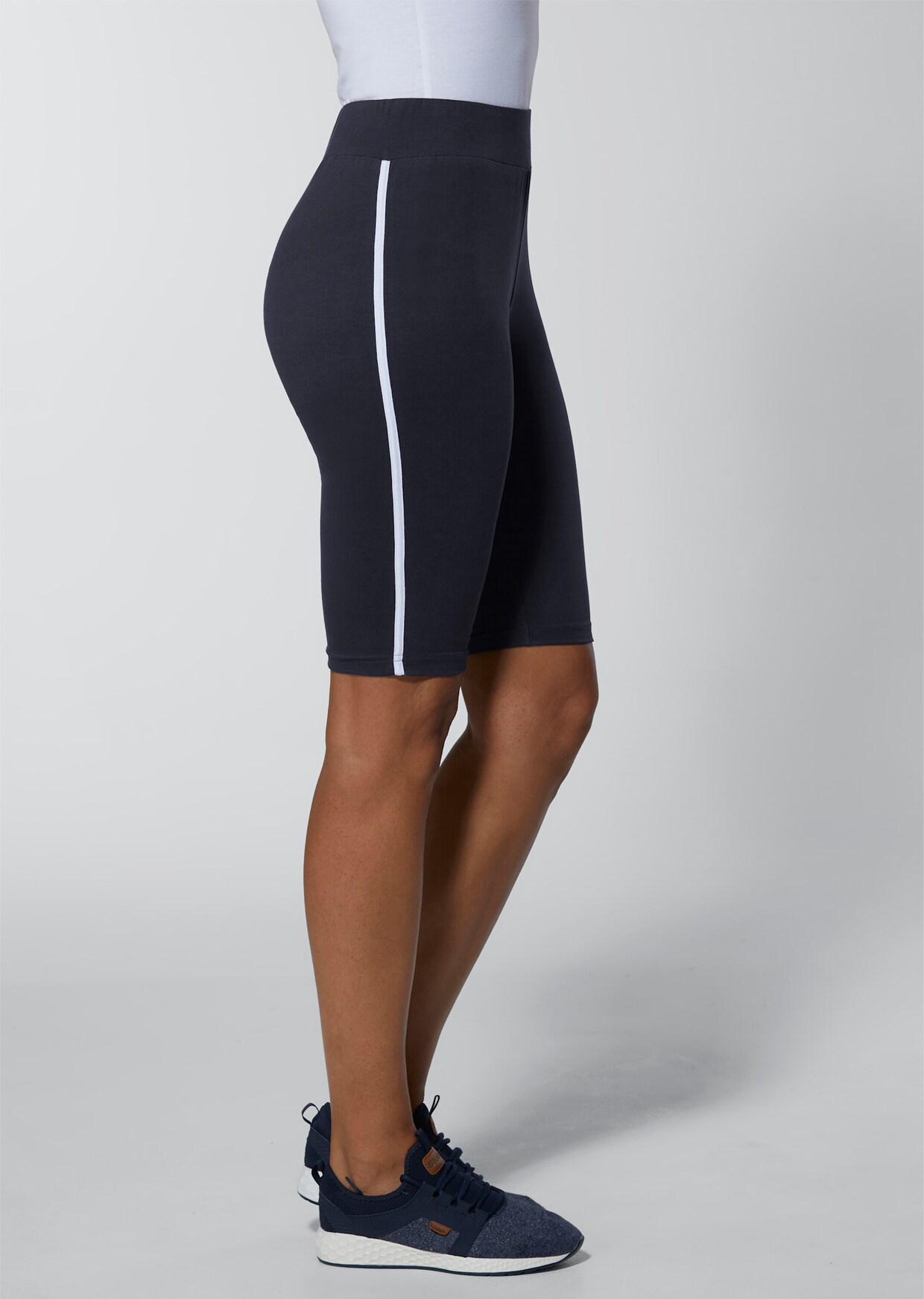 feel good Legging - donkerblauw + braamrood