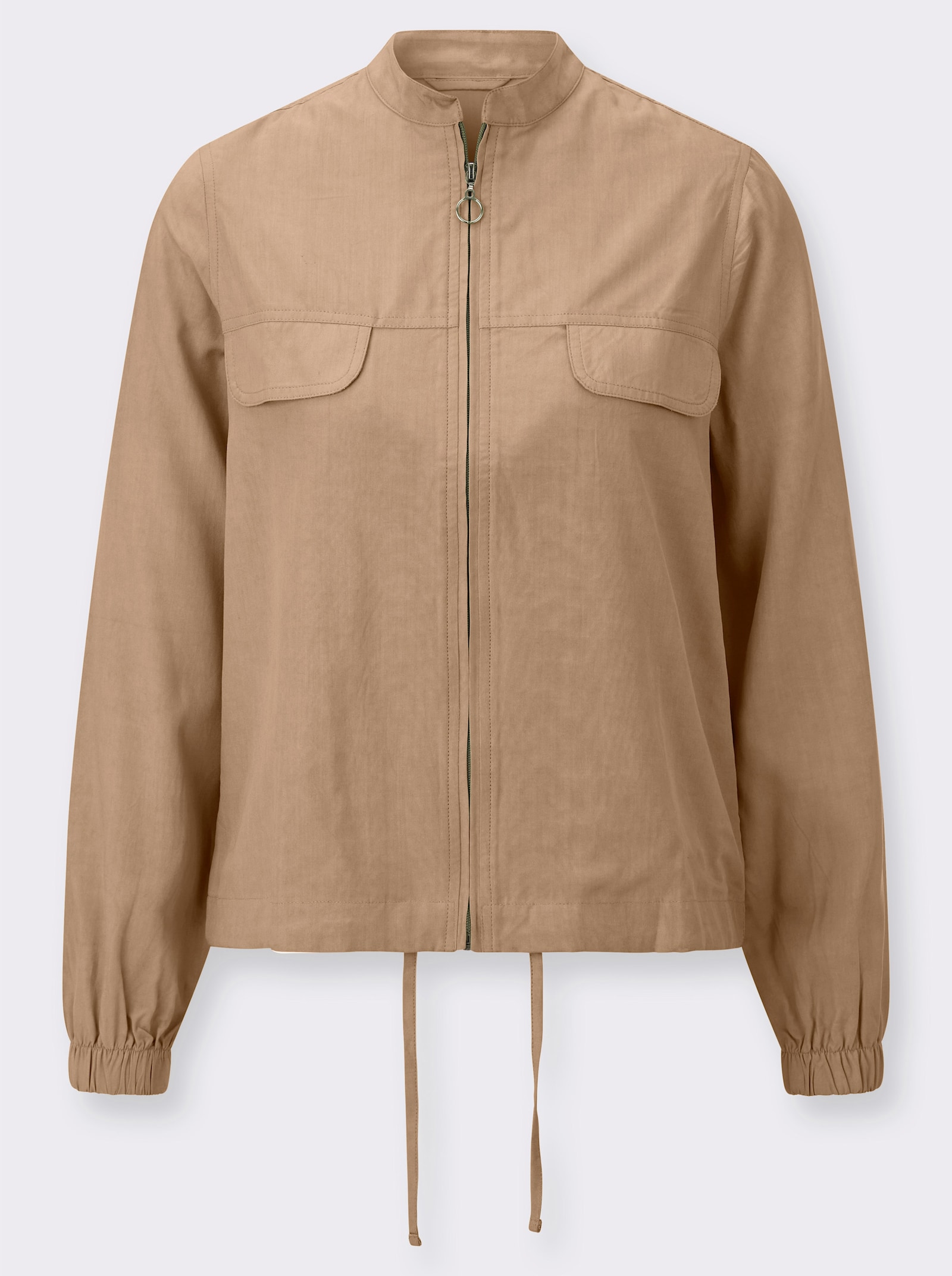 Blusenjacke in Oversize-Form - camel