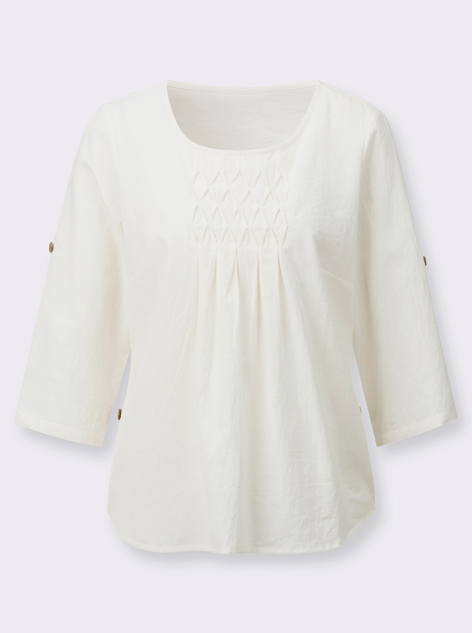 Schlupf-Bluse - ecru