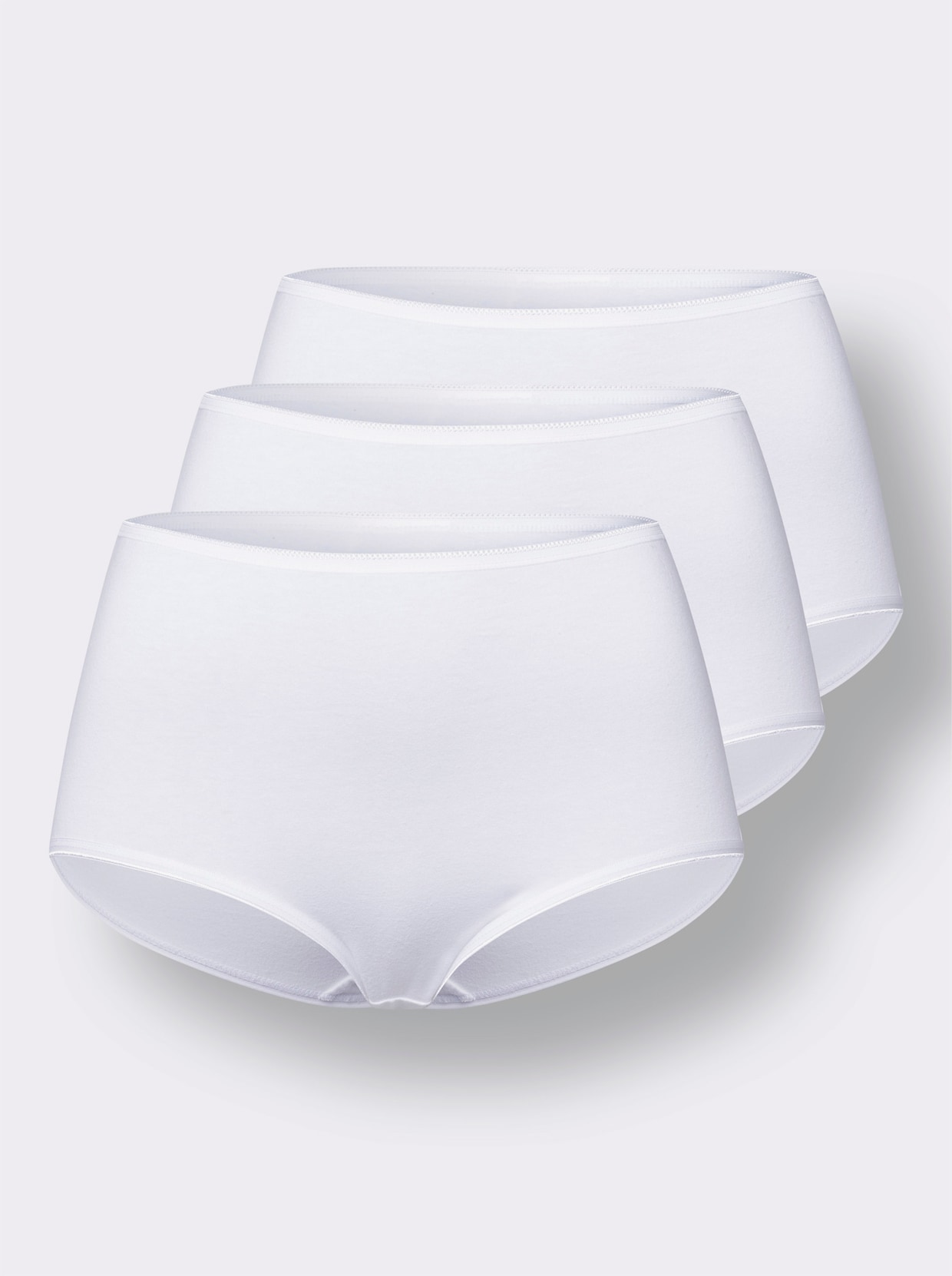 Kalhotky s pasem - 3 kusy bílá