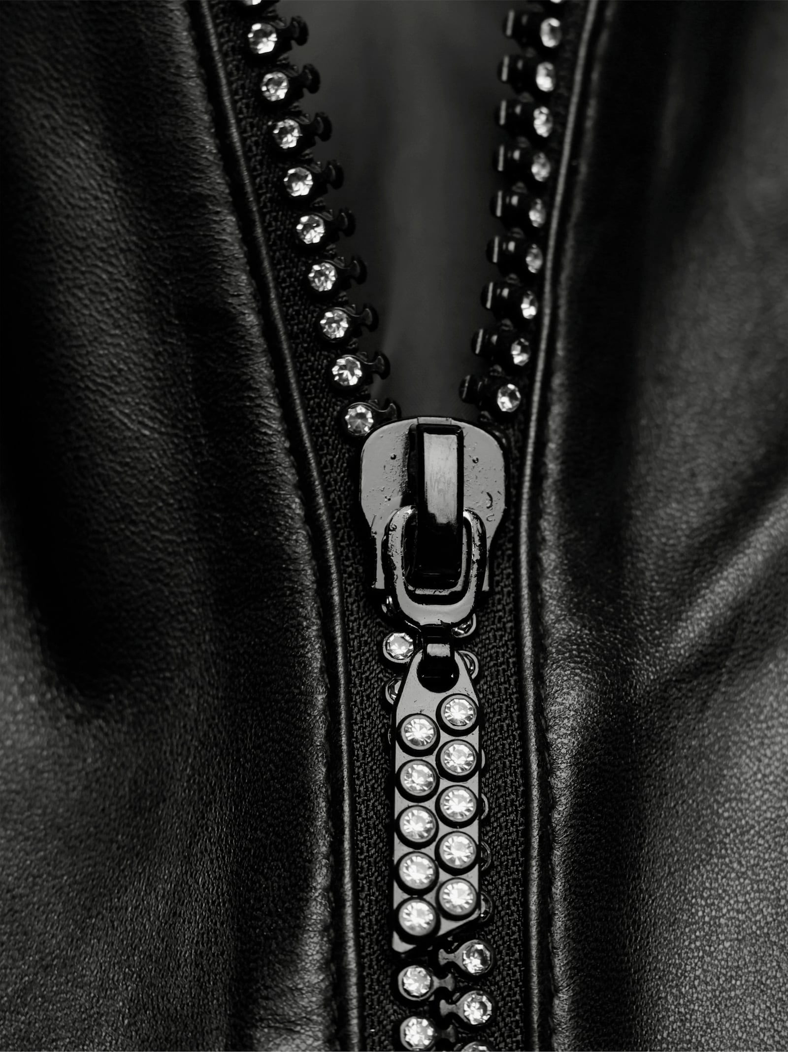 Mainpol Lederblazer mit handschuhweichem Griff - schwarz