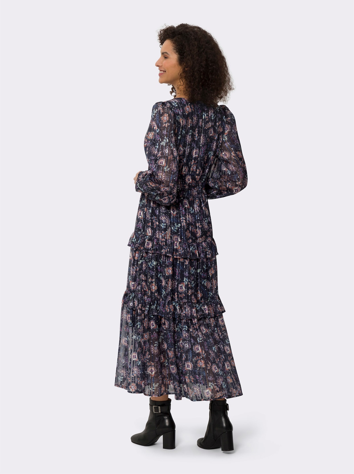 heine Gelaagde jurk - marine/middenblauw bedrukt