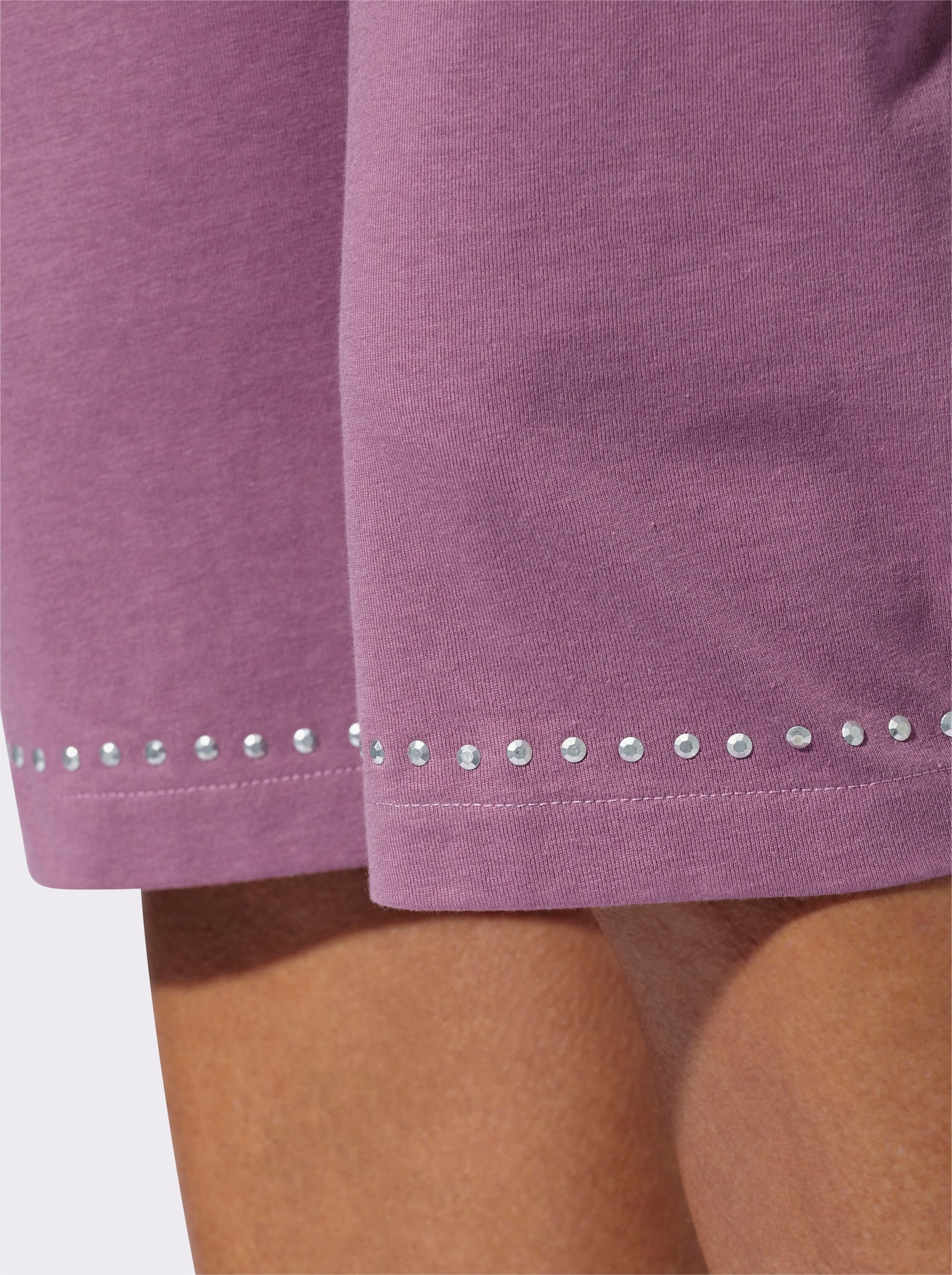 Freizeithose in Capri-Länge - violett