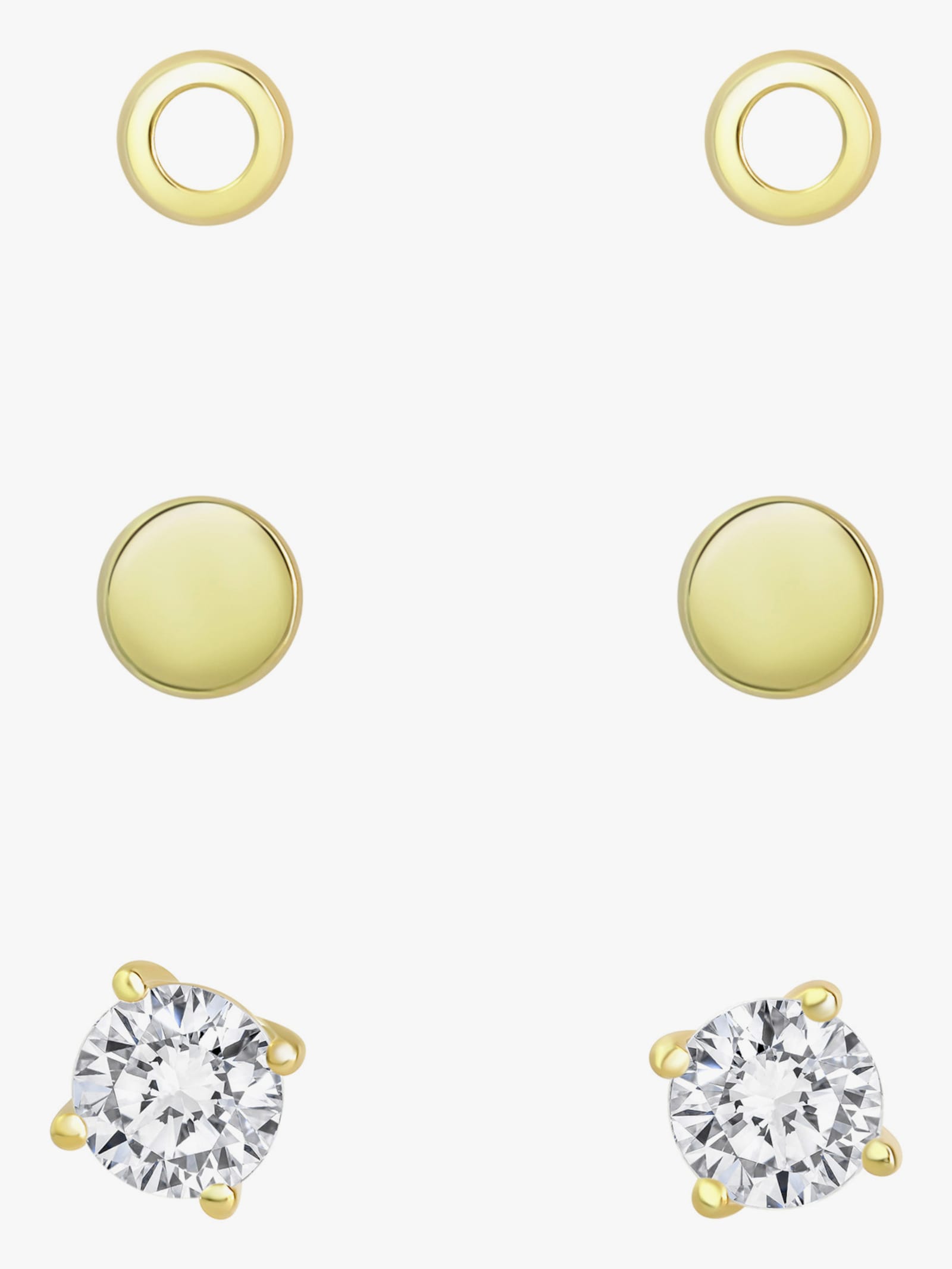 3-tlg. Set - Silber vergoldet 925