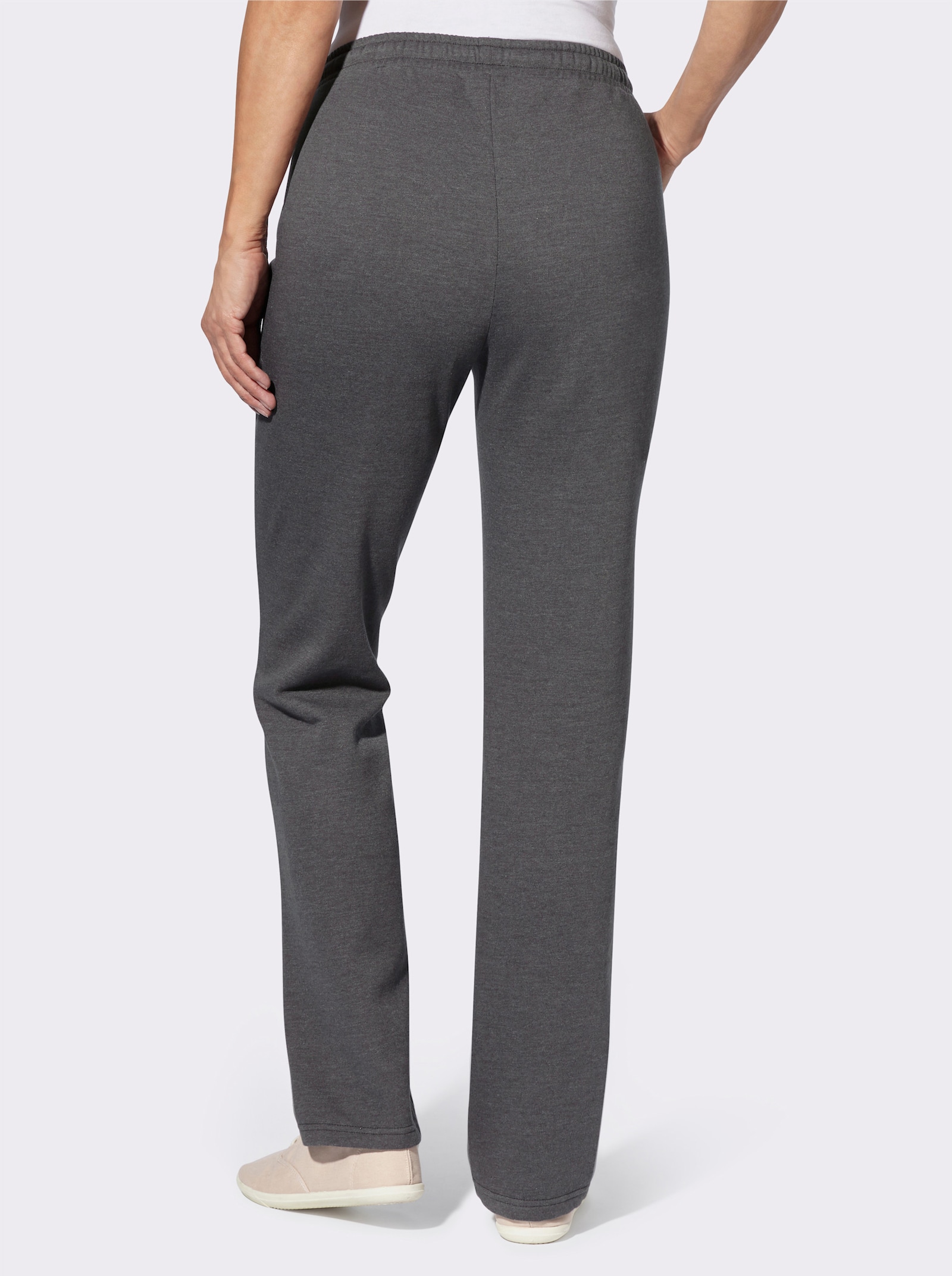 Jerseyhose mit aufgesetzten Taschen - anthrazit-meliert