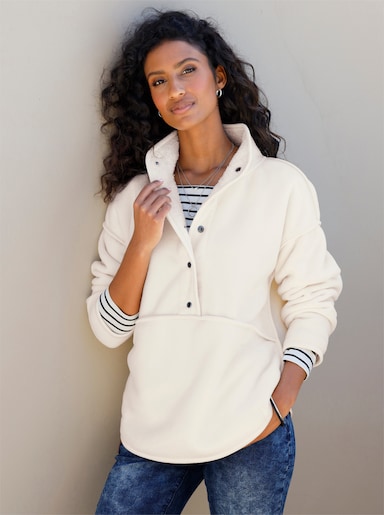 heine Wendeshirt aus Teddy-Fleece - champagner